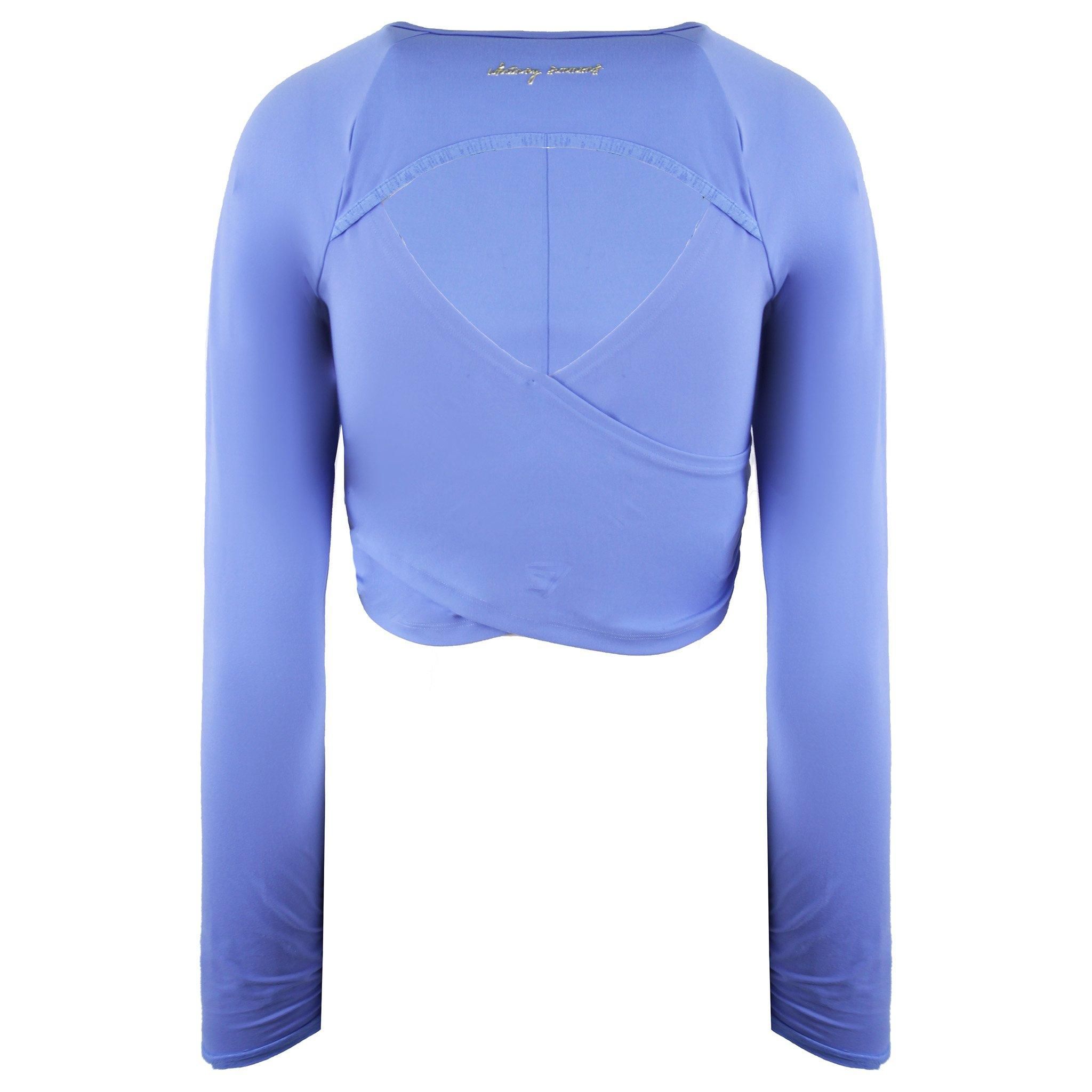 Gymshark Long Sleeve Blue Crop Top image 2