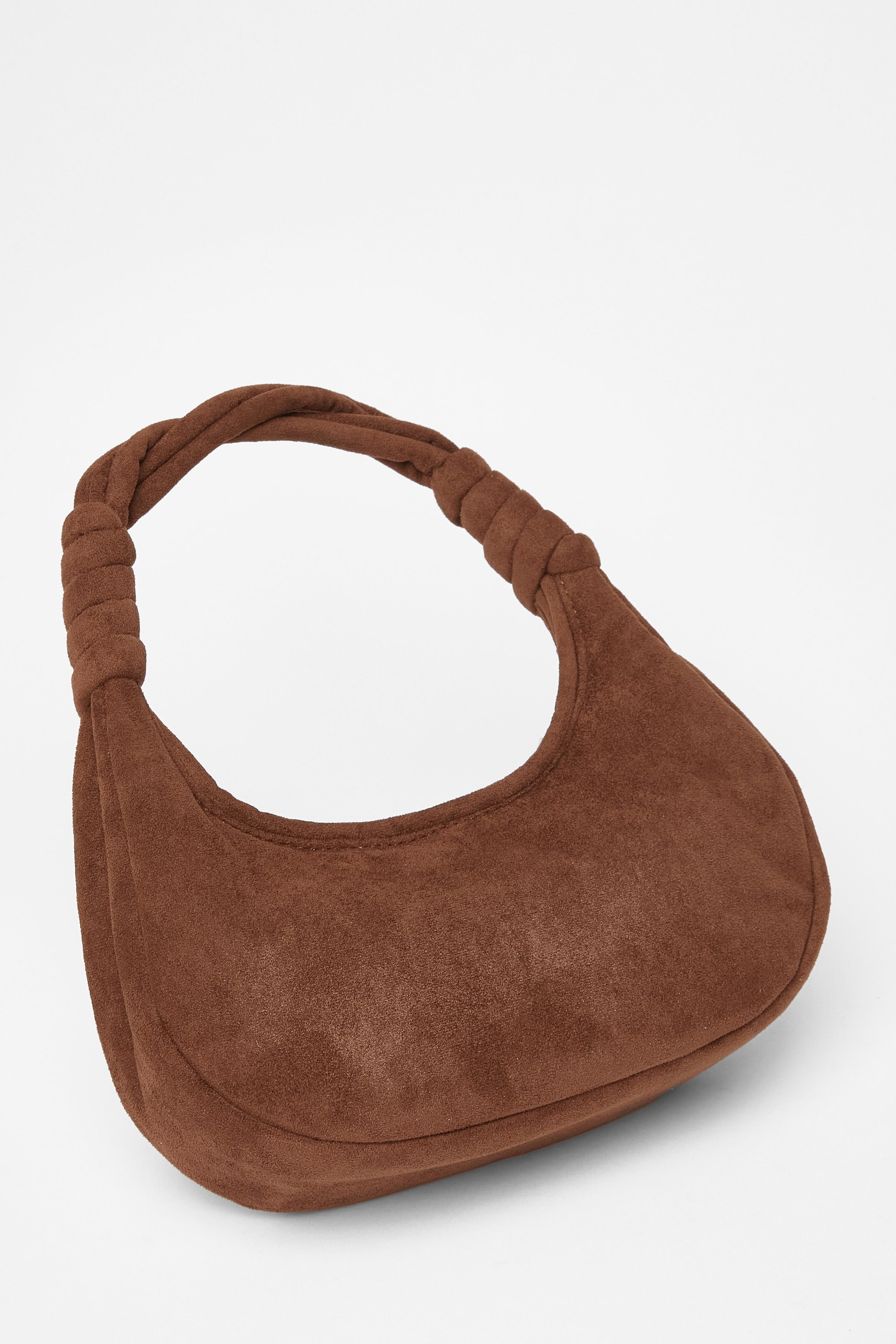 Quiz Brown Twist Strap Shoulder Bag image 4