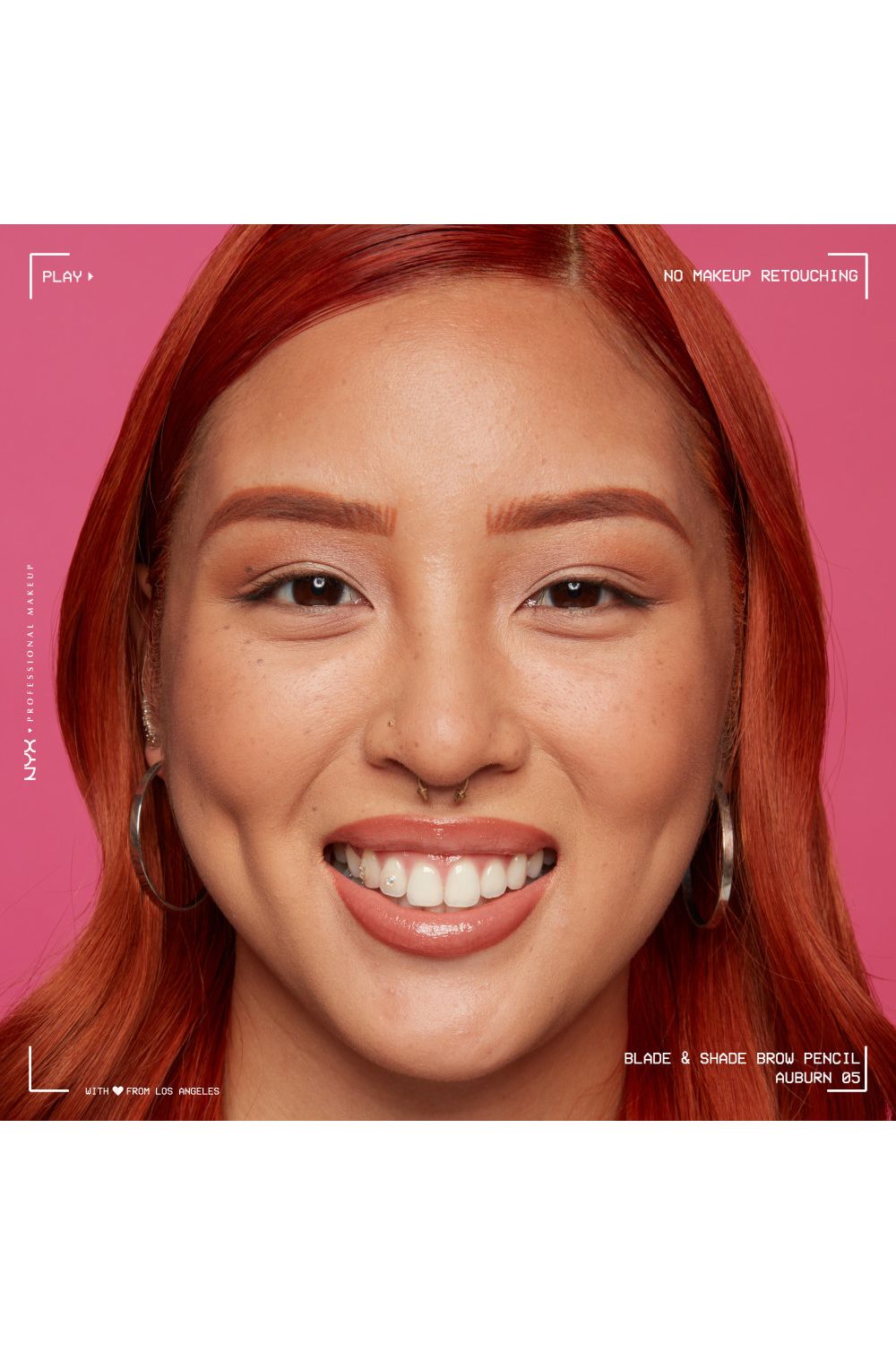 NYX Professional Makeup Blade & Shade, Nano Brow Mechanical Pencil 0.06g Auburn image 4