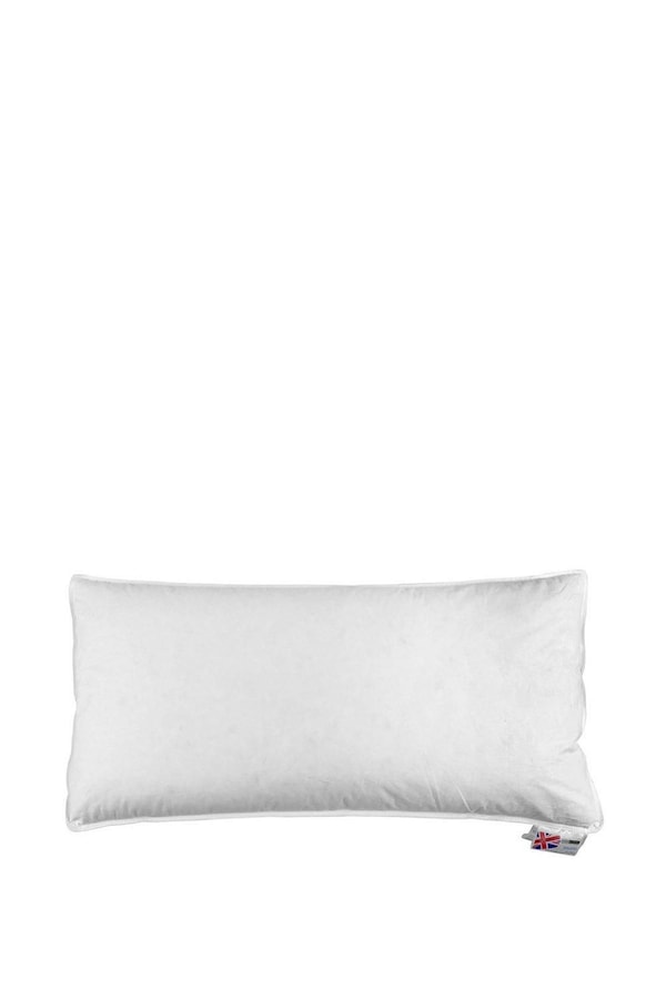 Homescapes Goose Down Euro Continental Pillow - 40cm x 80cm (16"x32")