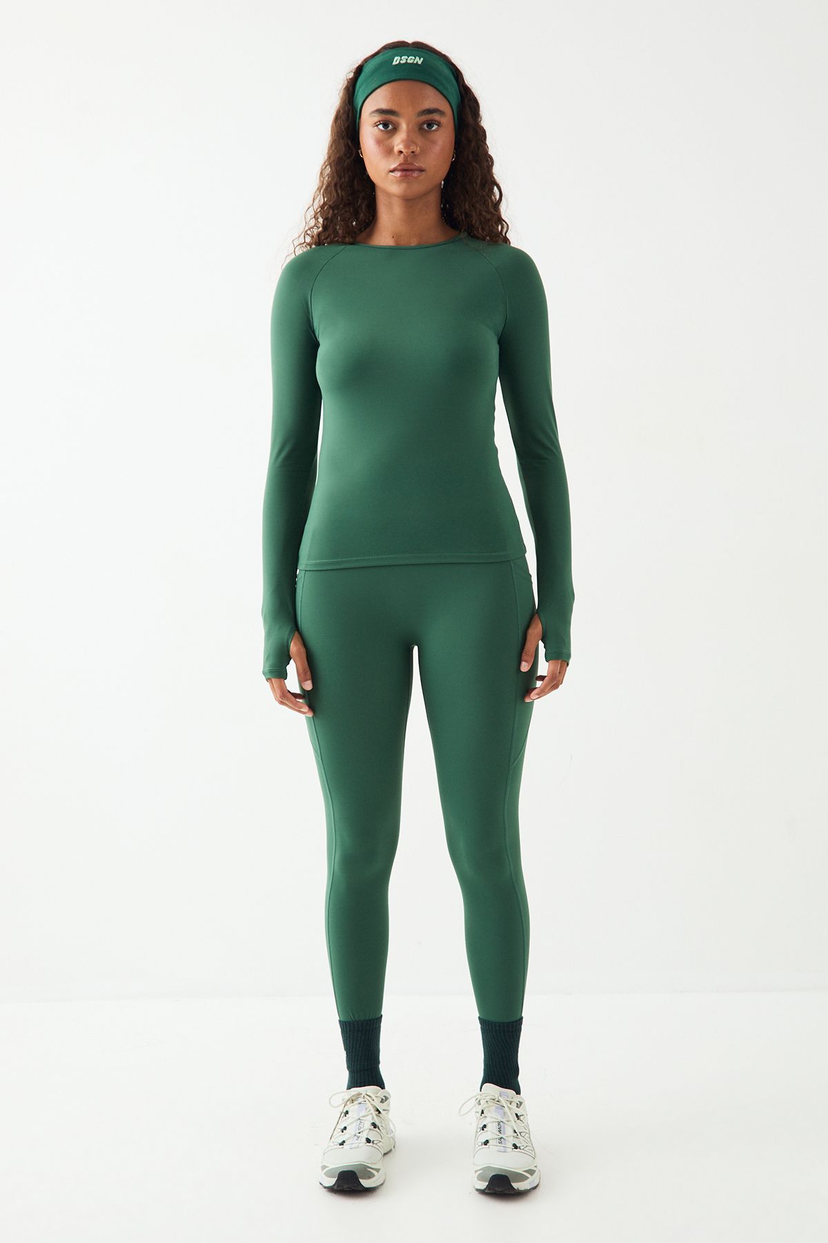 DSGN Studio DSGN Studio Sport Ultra Sculpt Long Sleeve Top Green image 5
