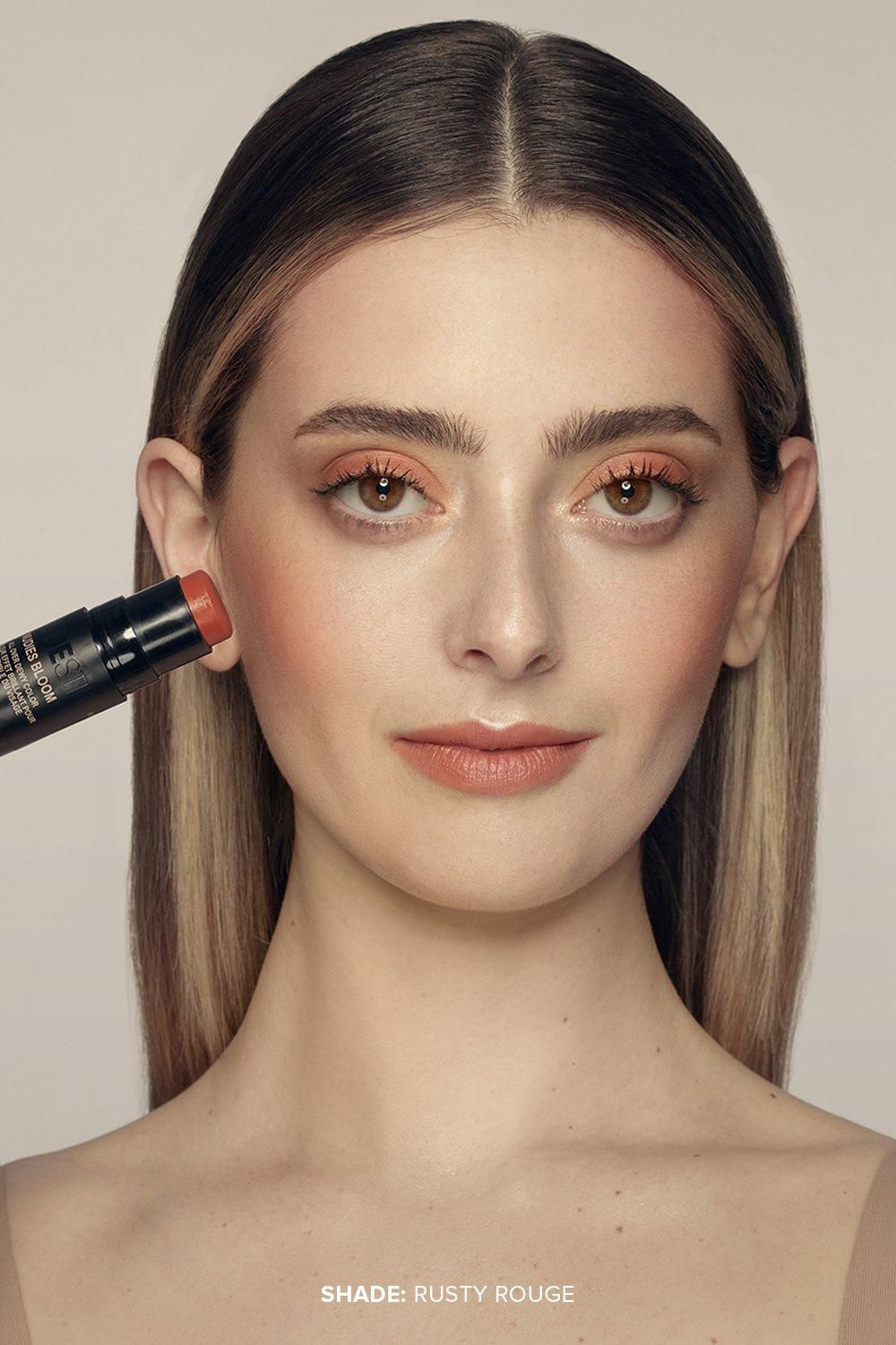 Nudestix Nudies All Over Face Bloom Blush Rusty Rouge image 2