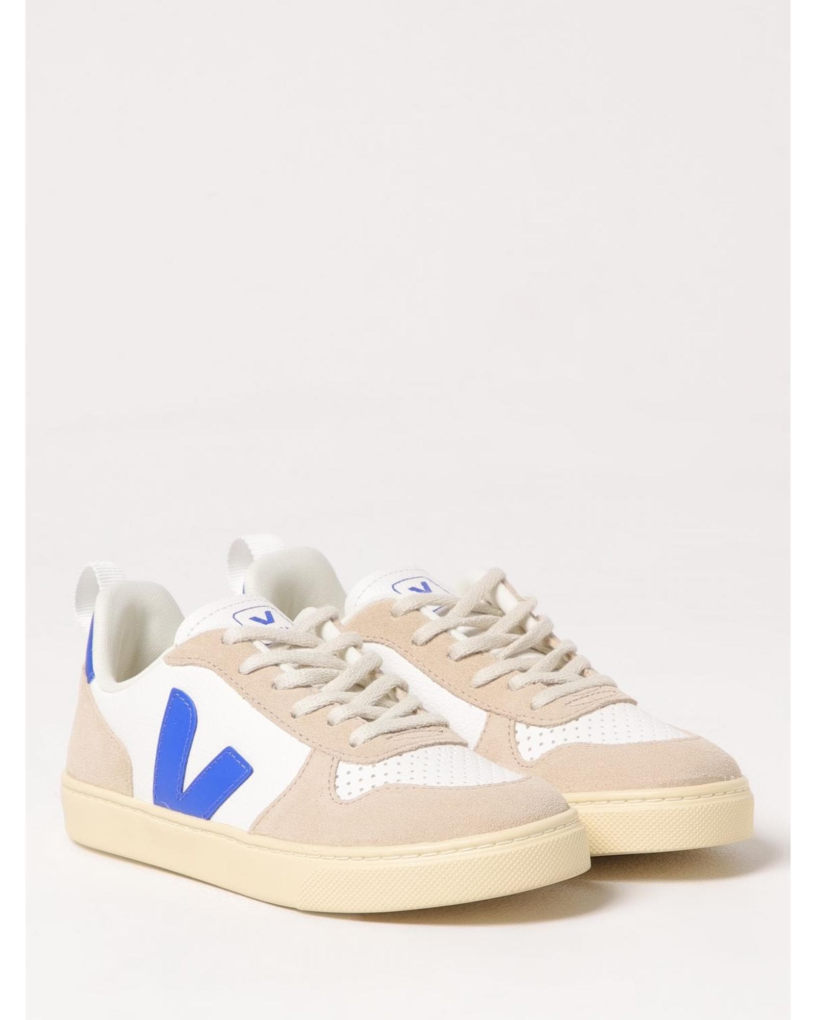 Veja V10 Extra WhiteSandRoyal Blue Sneakers Kids image 2