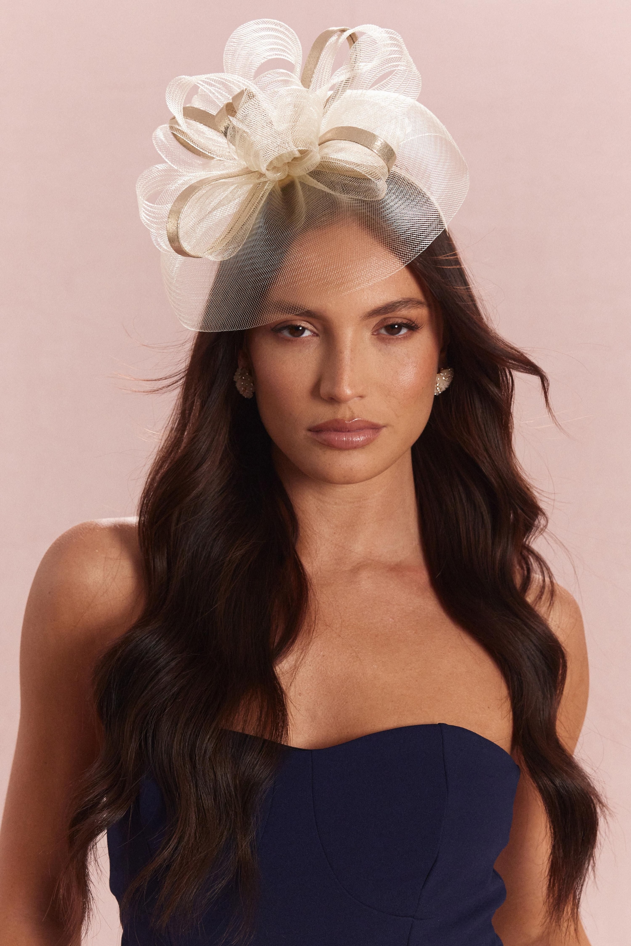 Quiz Gold Shimmer Loop Fascinator image 1