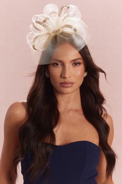 Quiz Gold Shimmer Loop Fascinator