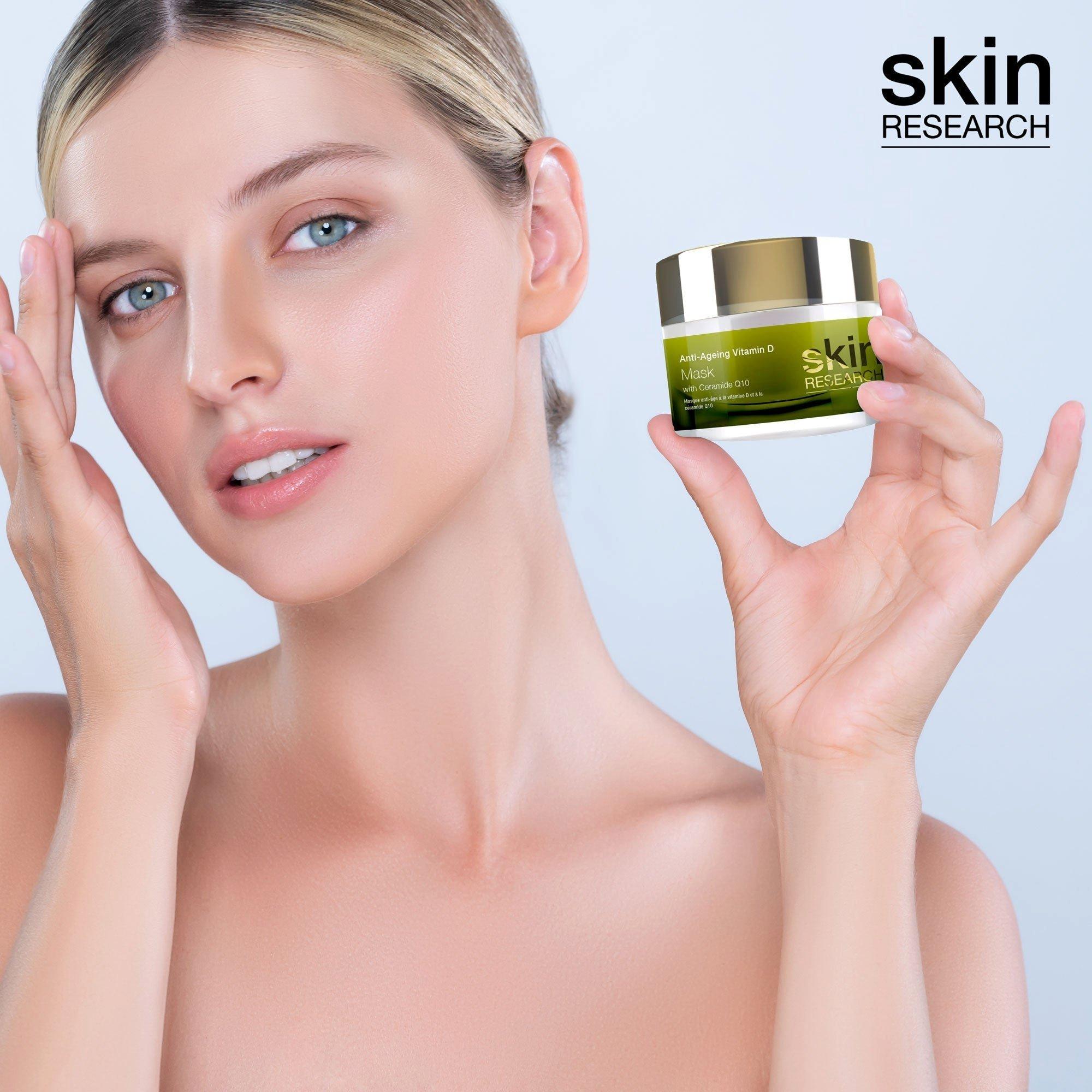 Skin Research Anti-Ageing Vitamin D & Ceramide Q10 Mask 50ml Twin Value Savings Pack image 3