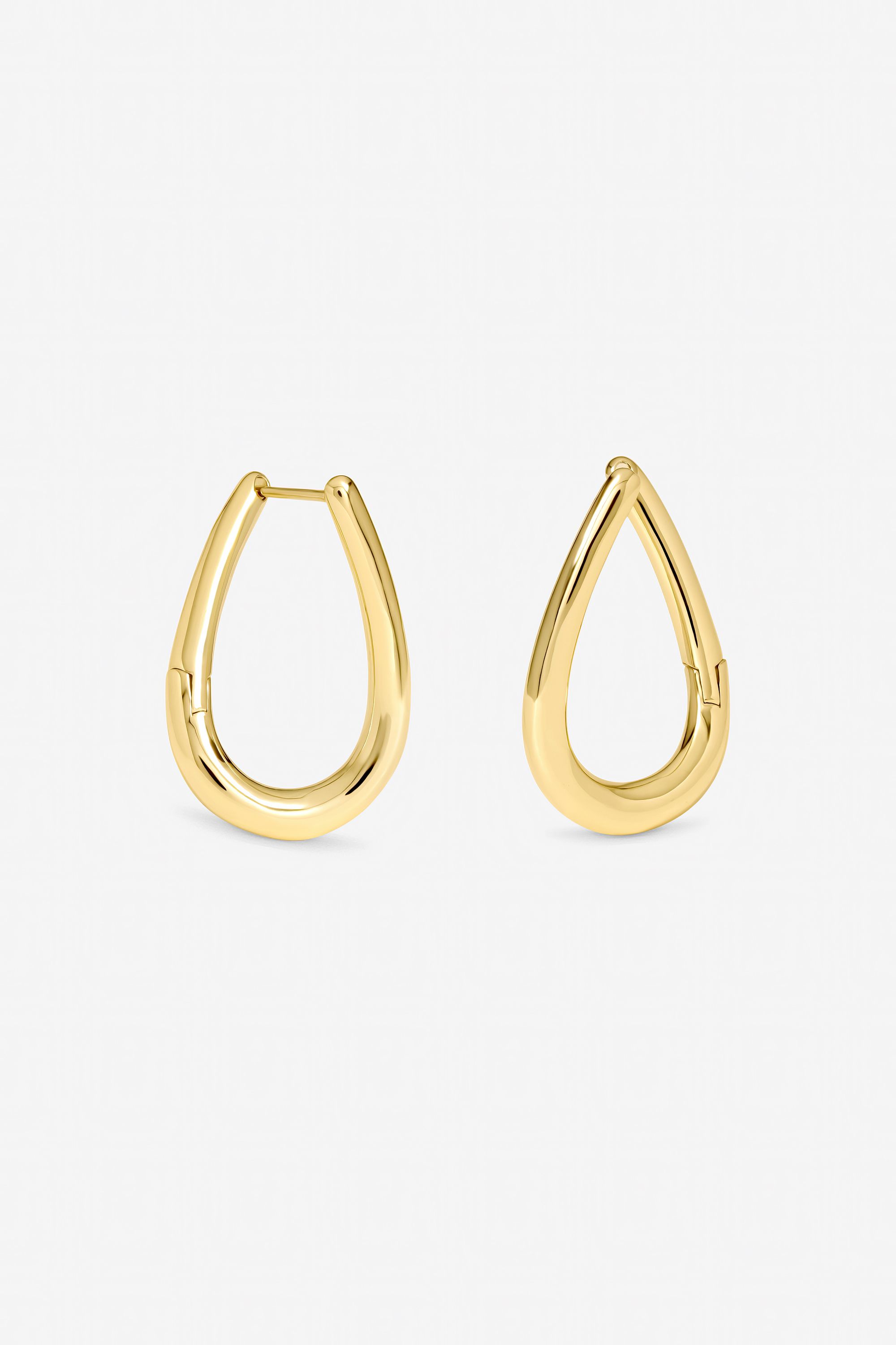 Jon Richard Gold Plated Twist Hoop Earrings