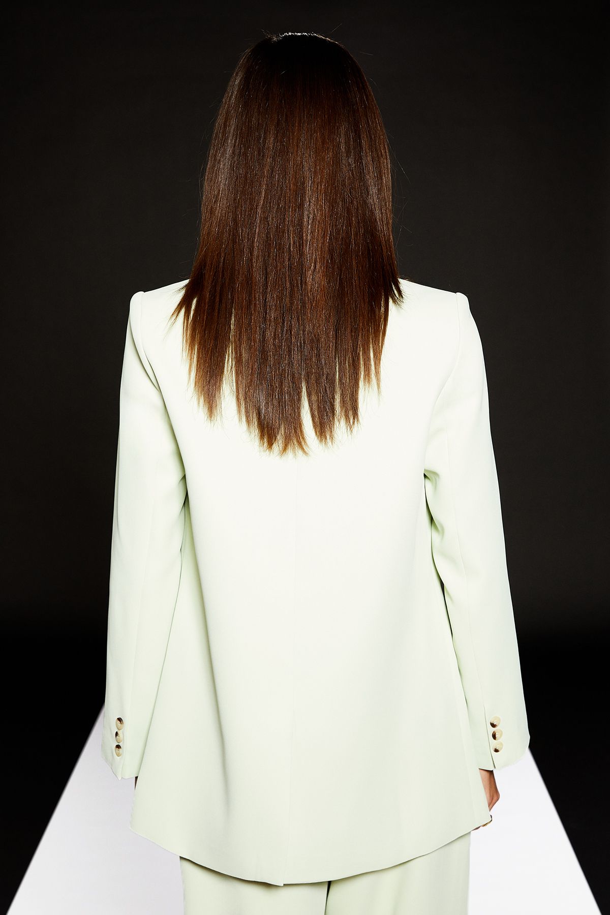 RUNWAY 1.8.1.8 Runway 1.8.1.8 Collarless Boxy Blazer Mint image 3