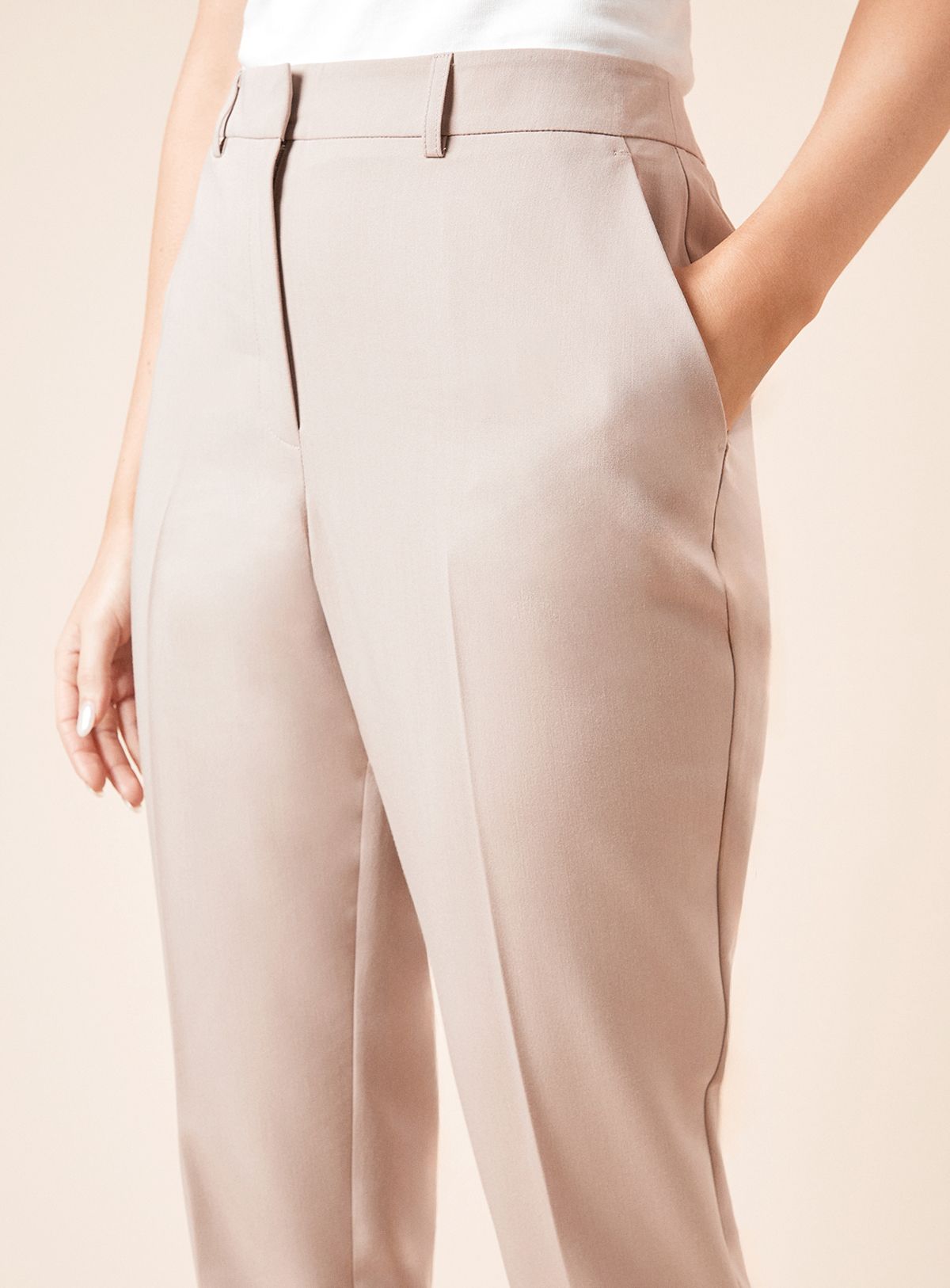 Dorothy Perkins Ankle Grazer Trouser Stone image 4