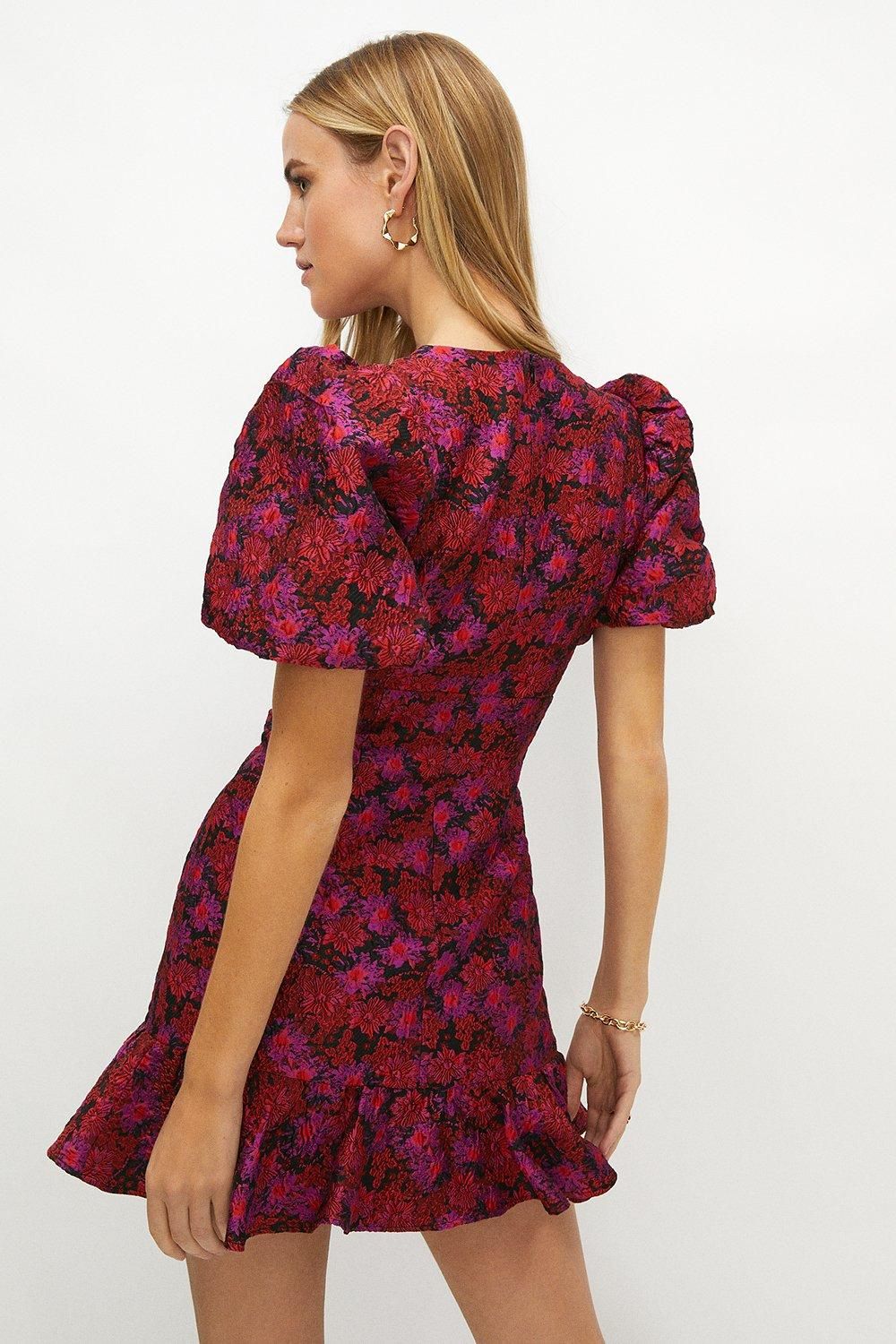 Coast Jacquard Mini Dress Multi image 3