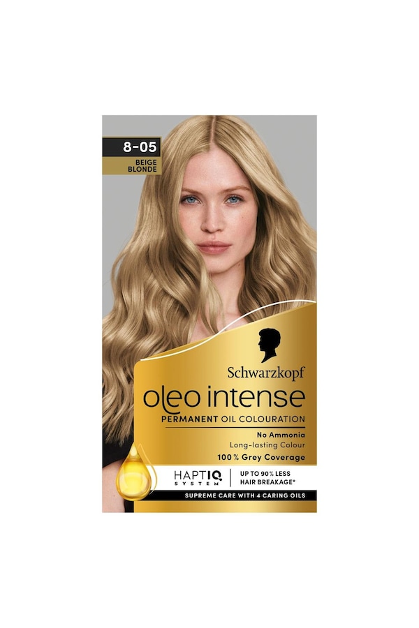 Schwarzkopf Oleo Intense 'Permanent Oil Colour Hair Dye' - 8-05 Beige Blonde