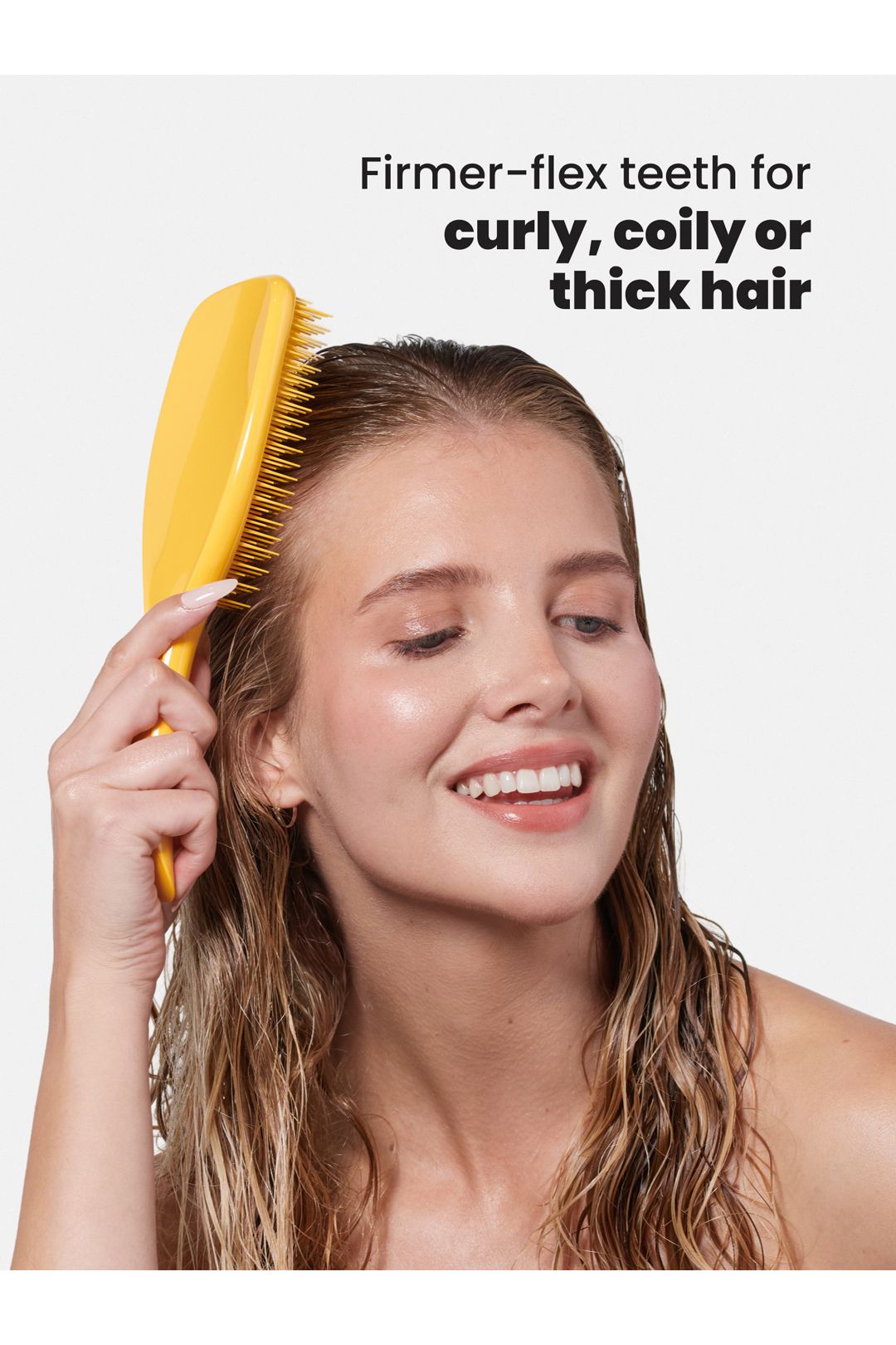 Tangle Teezer The Ultimate Detangler Large N&C (naturally curly) Daffodil Yellow image 5