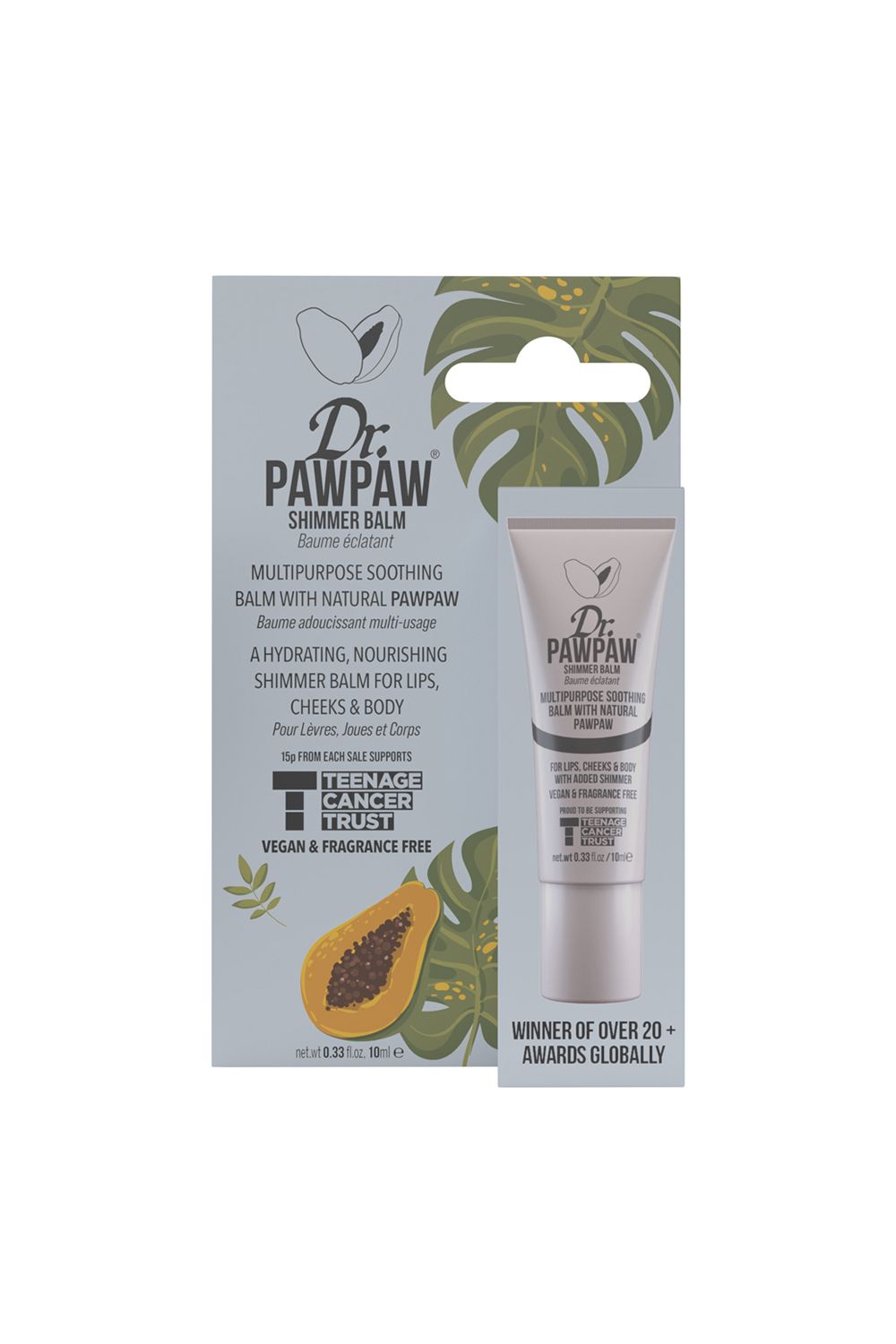 Dr. Paw Paw Shimmer Balm 10ml X Teenage Cancer Trust Multi image 1