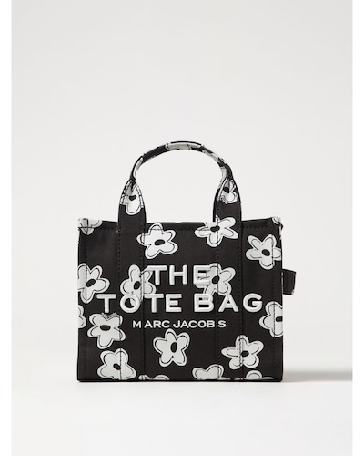 Marc Jacobs The Tote Bag Daisy Print Canvas Wo - Black