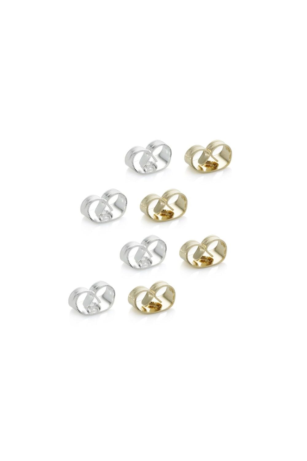 Jon Richard Multi Tone Butterfly Earring Backs- Pack of 4 image 1