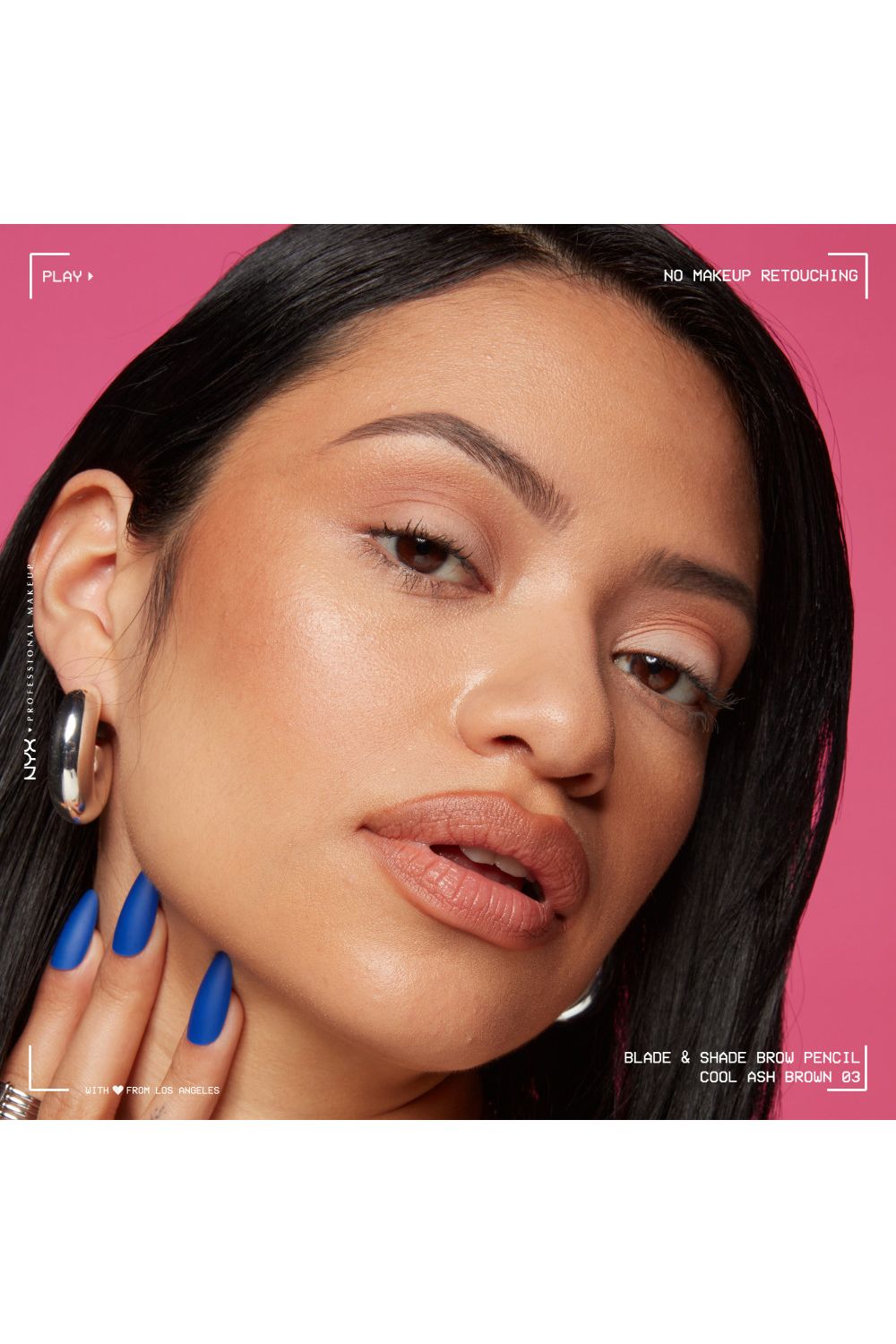 NYX Professional Makeup Blade & Shade, Nano Brow Mechanical Pencil 0.06g Cool Ash Brown image 10