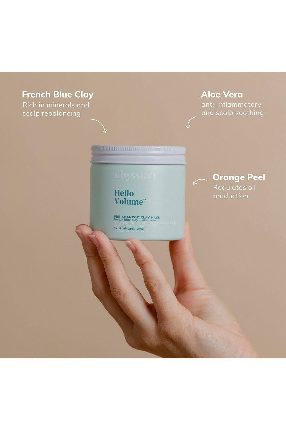 Abyssian Volumizing Pre-Shampoo Clay Mask - 250ml Misc image 3