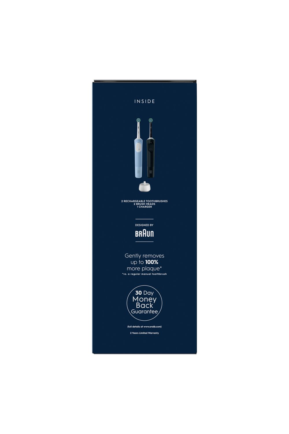 Oral B Vitality Pro Black & Blue Duo Toothbrushes Multi image 9