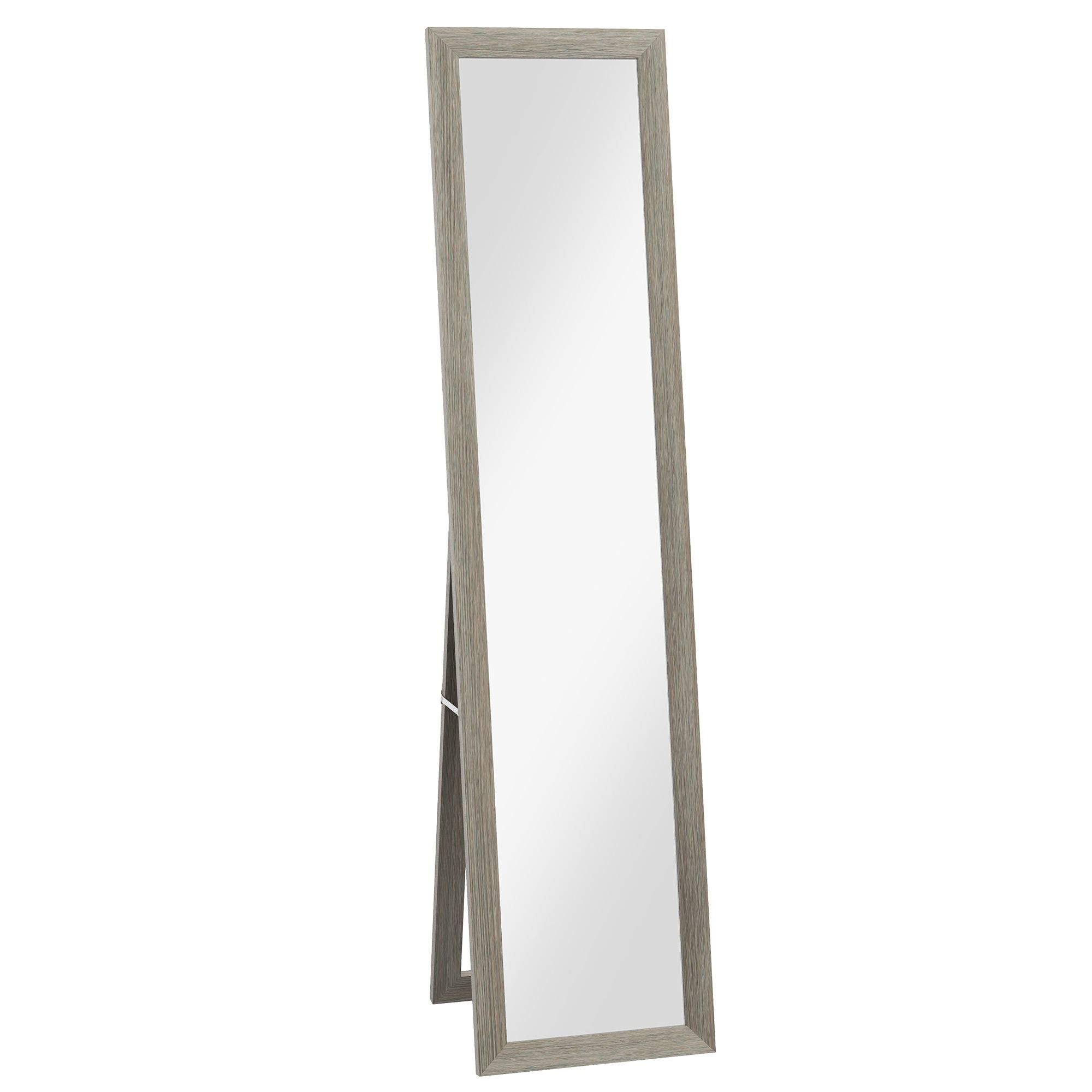 HOMCOM Rustic Full Length Mirror, Hanging and Freestanding Tall Mirror for Bedroom image 2