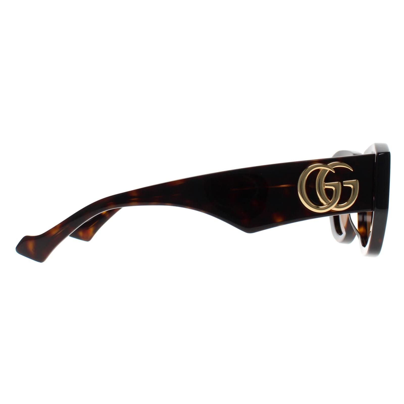 Gucci Cat Eye Shiny Dark Havana Brown GG1421S image 4