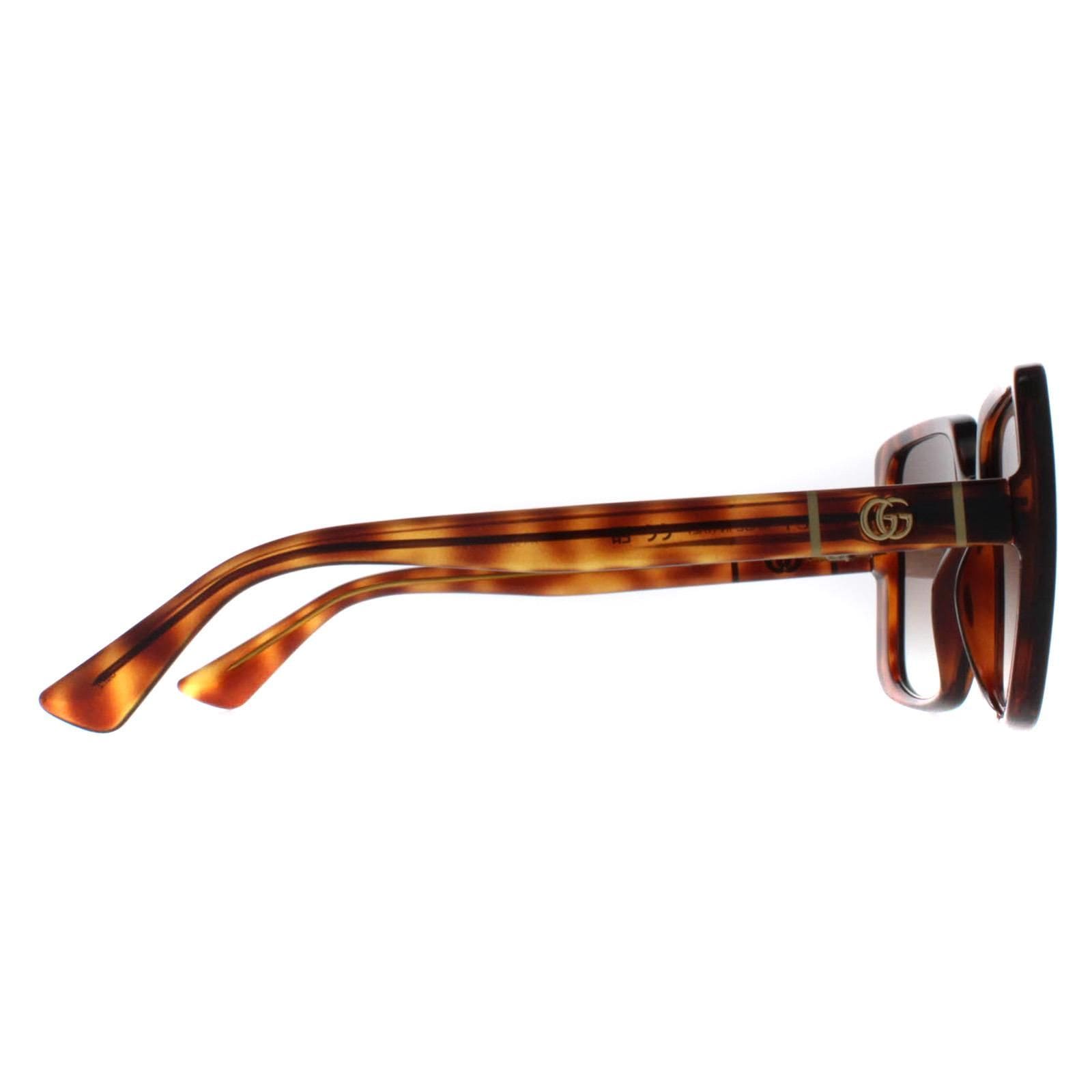 Gucci Square Dark Havana Brown Gradient GG0632S image 4