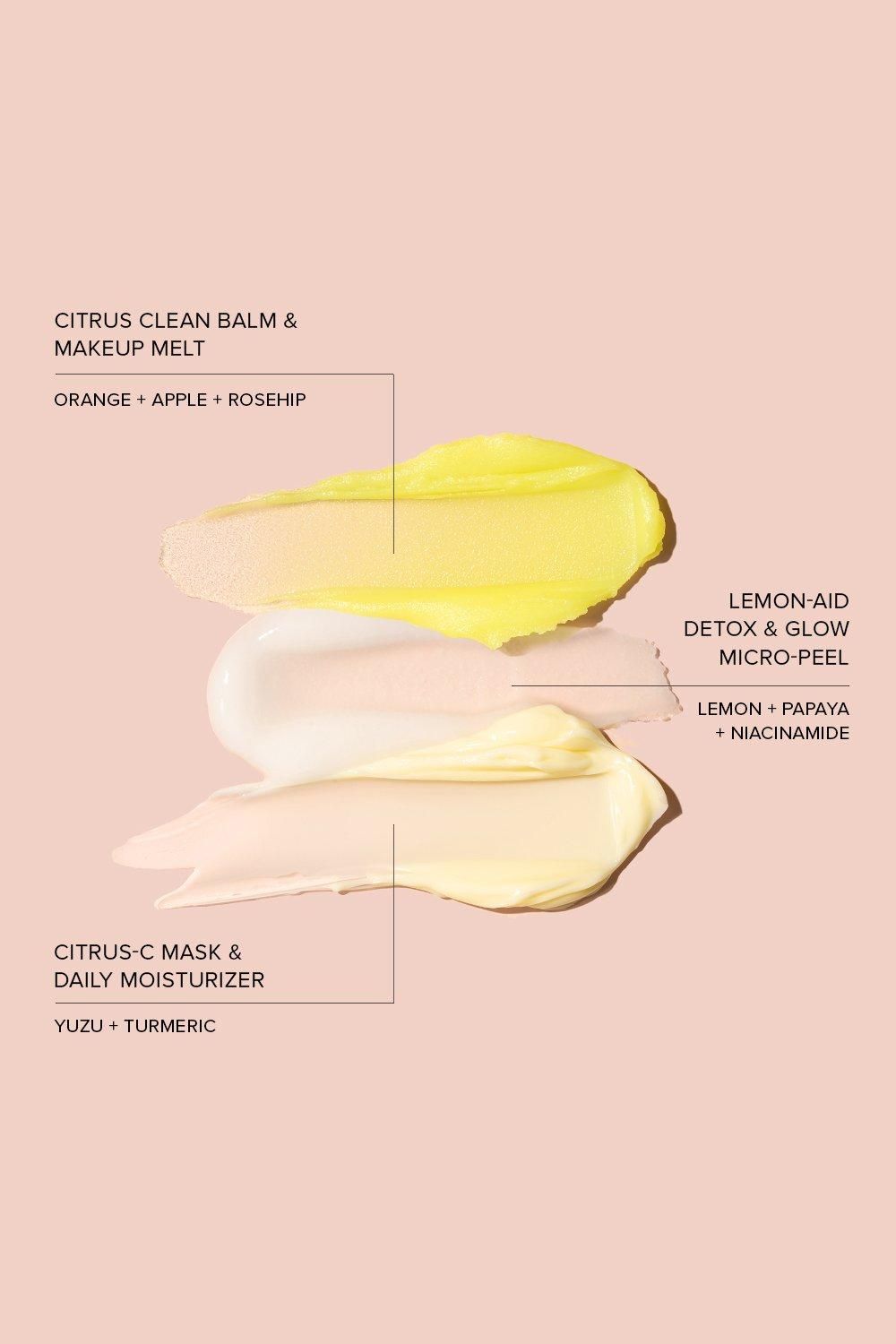 Nudestix Nudeskin Kit 3-Step Citrus Skin Renewal - Makeup Multi image 2