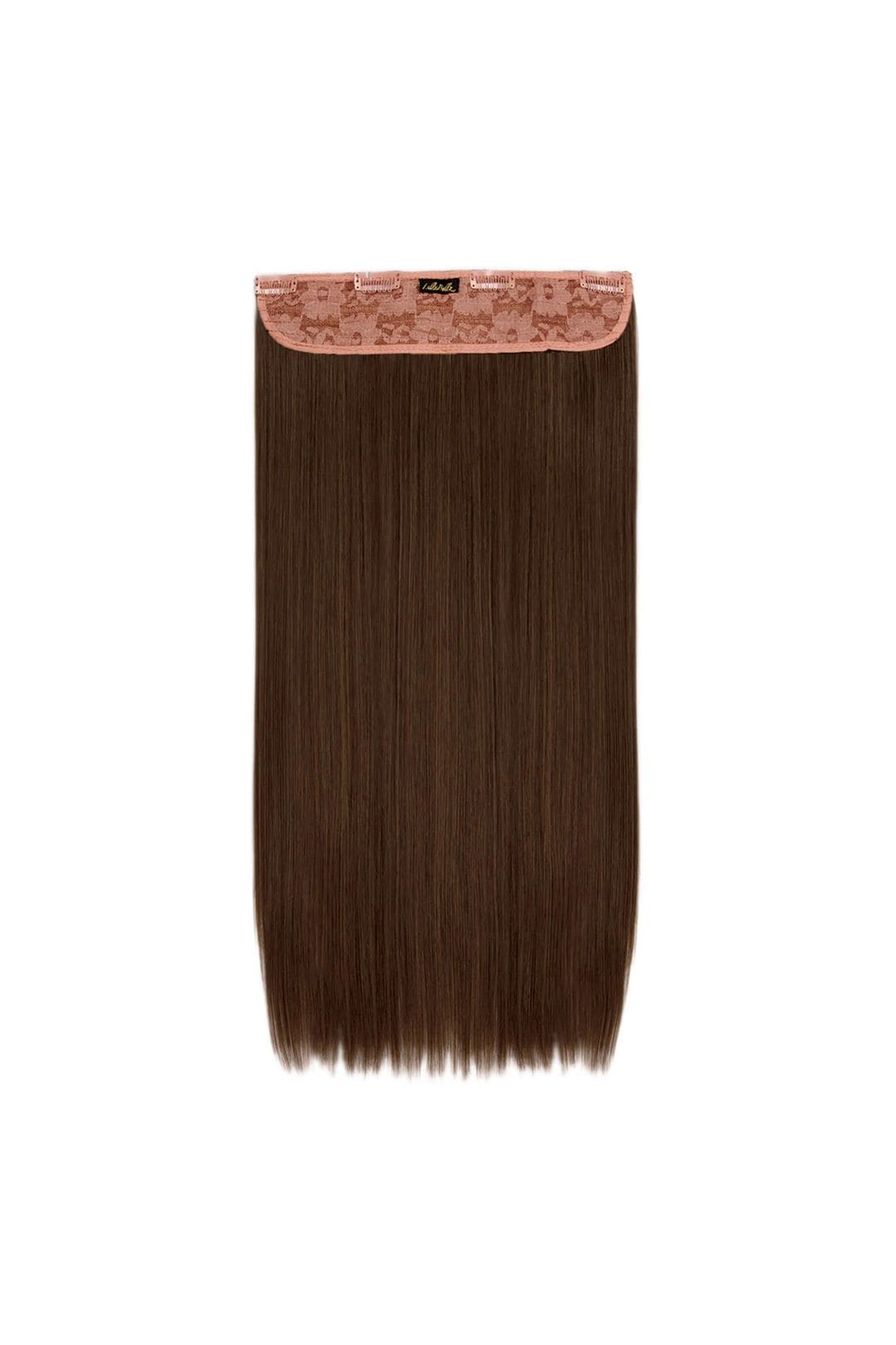 Lullabellz Thick 24` 1 Piece Straight Clip In Hair Extensions Chesnut
