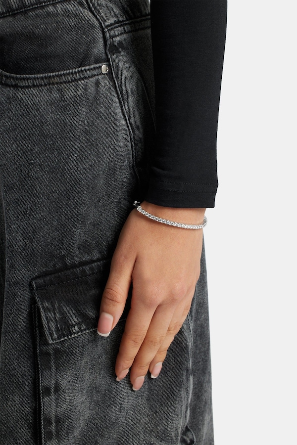 Cernucci Womens 3mm Tennis Bracelet