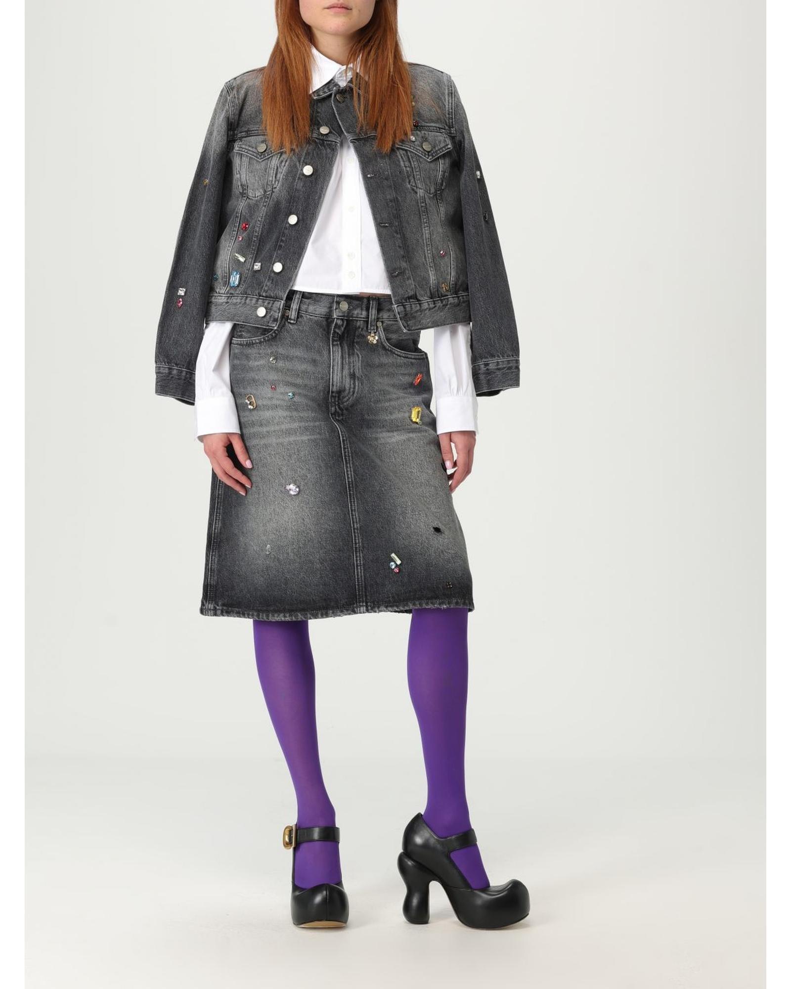 Marc Jacobs Embellished Denim Jacket Wo - Black image 2