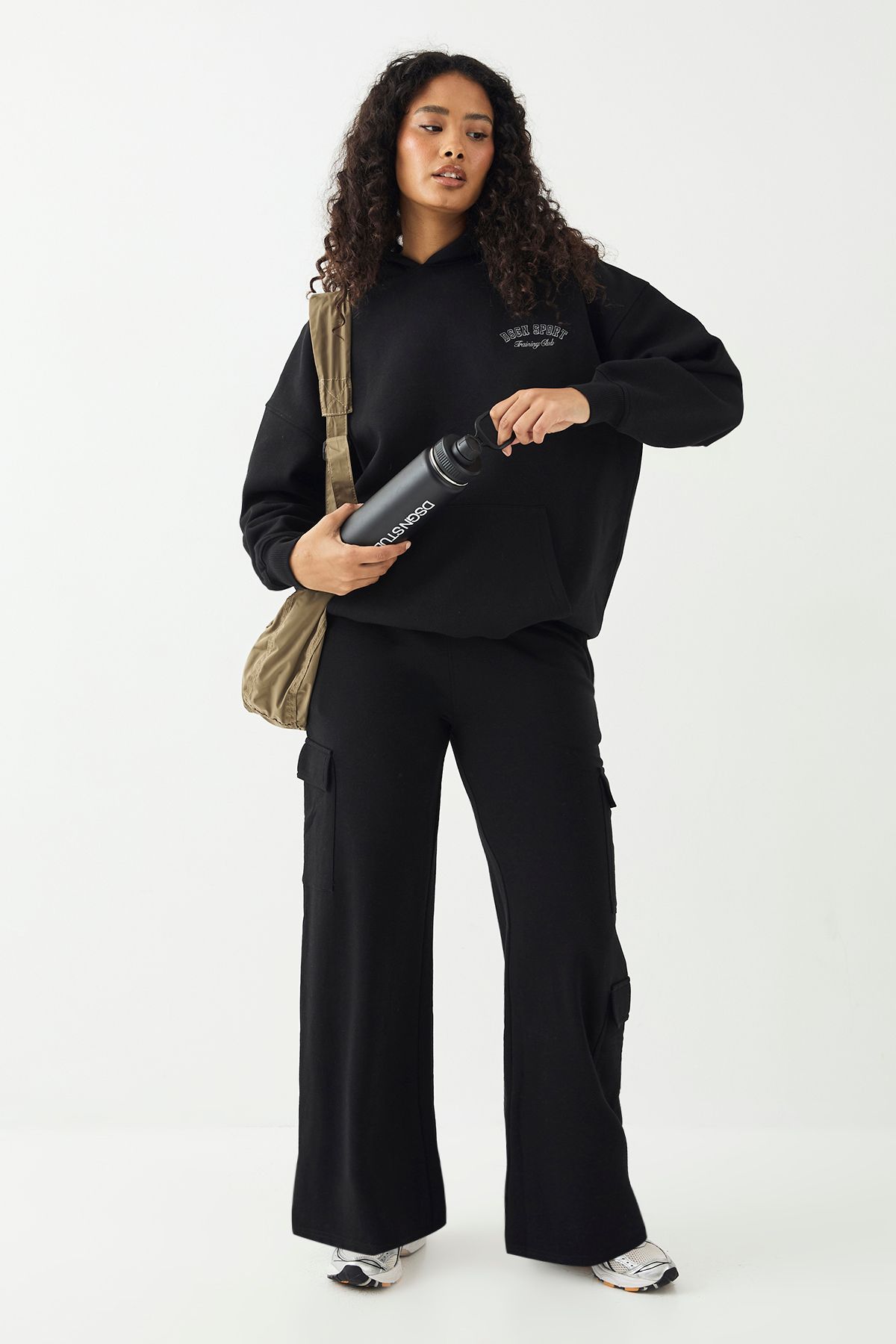 DSGN Studio DSGN Studio Sport Training Club Cargo Pocket Straight Leg Jogger Black image 1