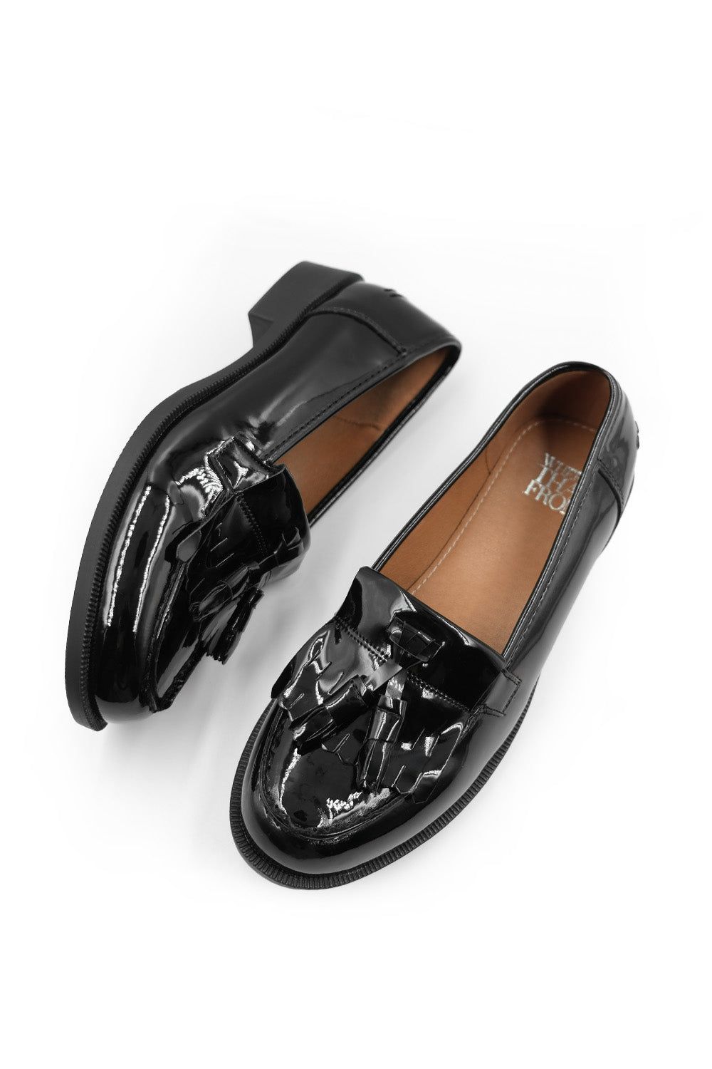 Where's That From 'Imogen' Flatform Slip On Loafers Shoes With Tassel image 4