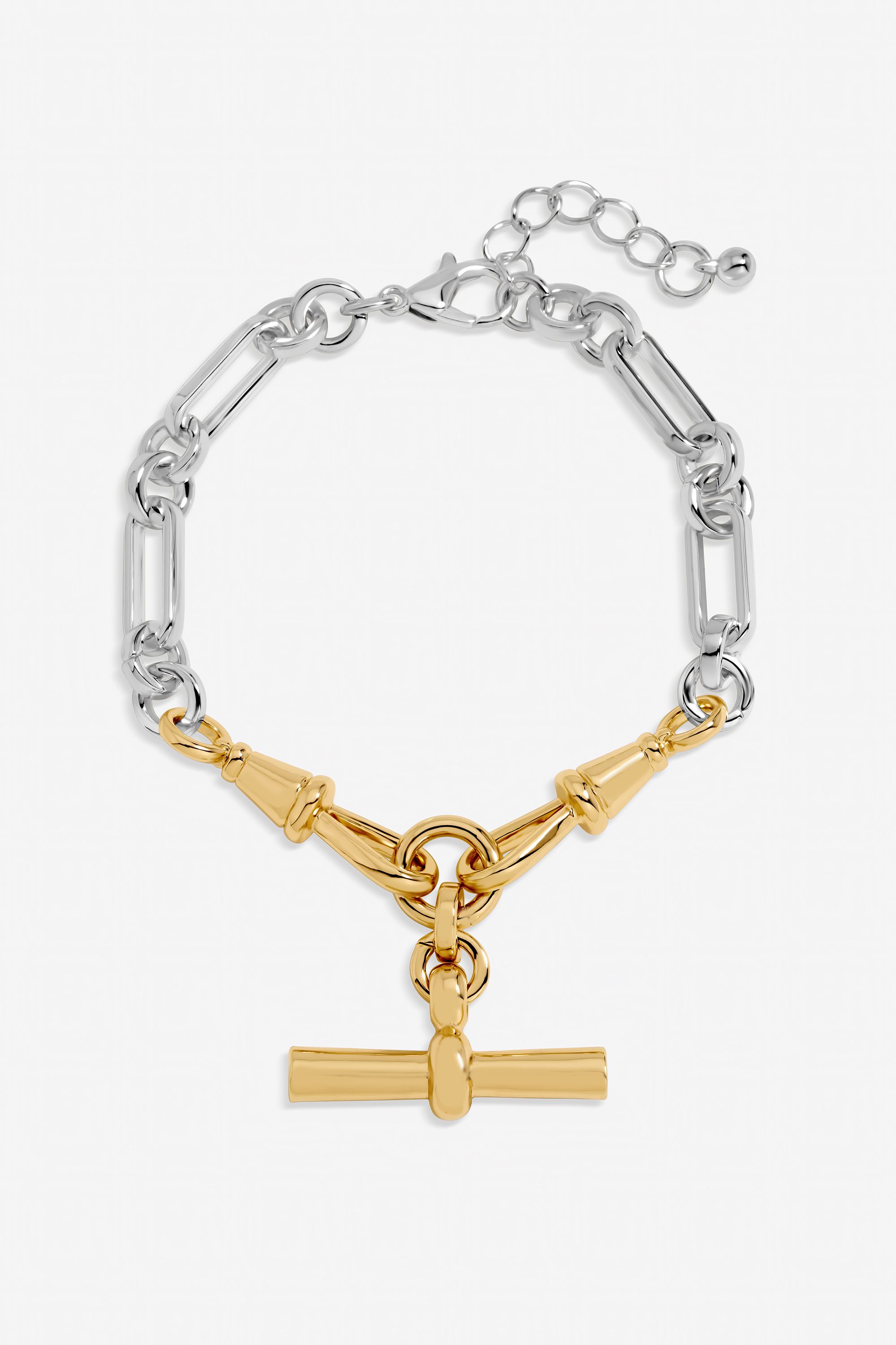 Inicio Two Tone T-Bar Bracelet - Gift Pouch image 1