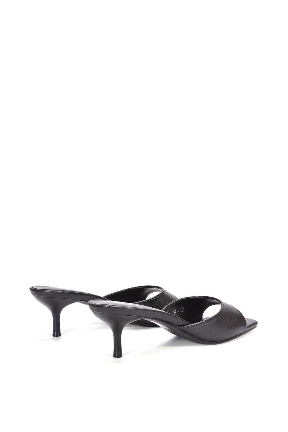 XY London 'Jane' Square Toe Kitten Heel Slip On Heeled Sandal Mules image 4