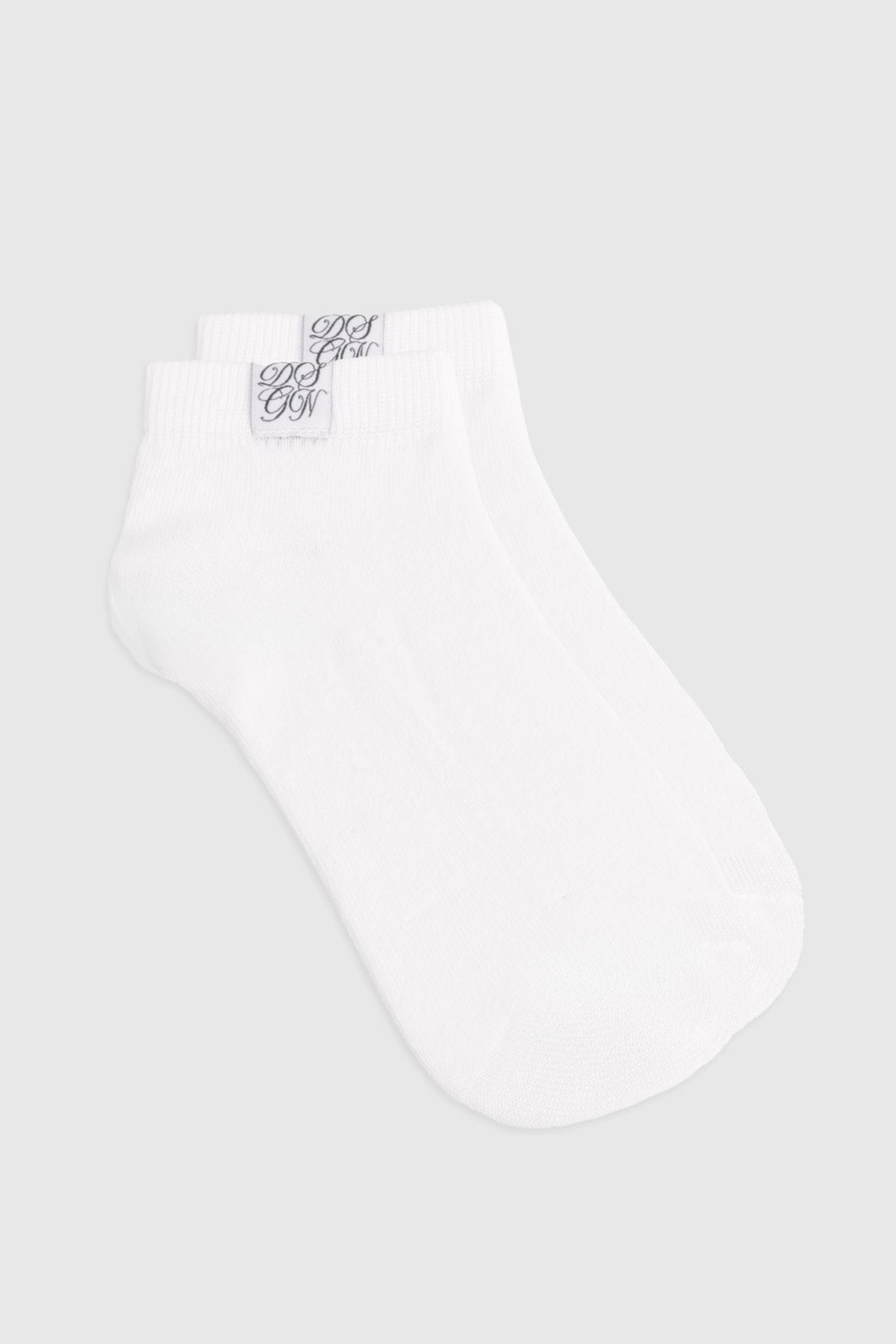 DSGN Studio DSGN Studio Label Detail Trainer Socks White image 2