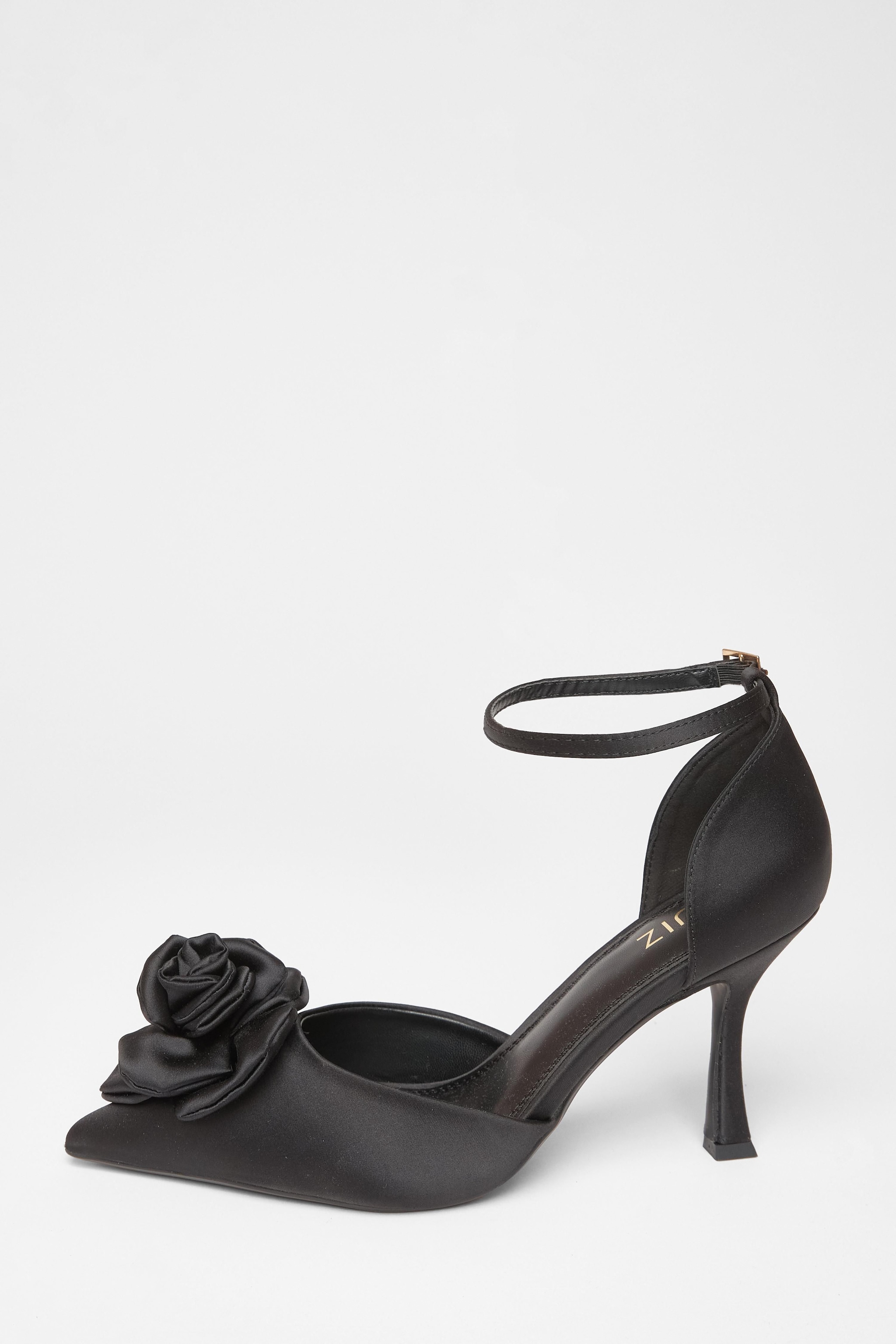 Quiz Black Corsage Court Heels image 3