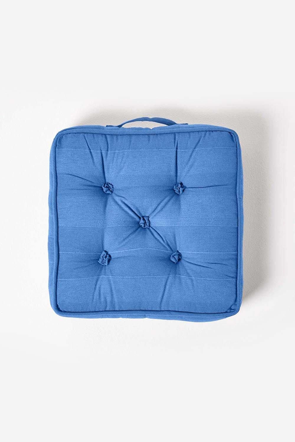 Homescapes Rajput Ribbed Cotton Floor Cushion image 3