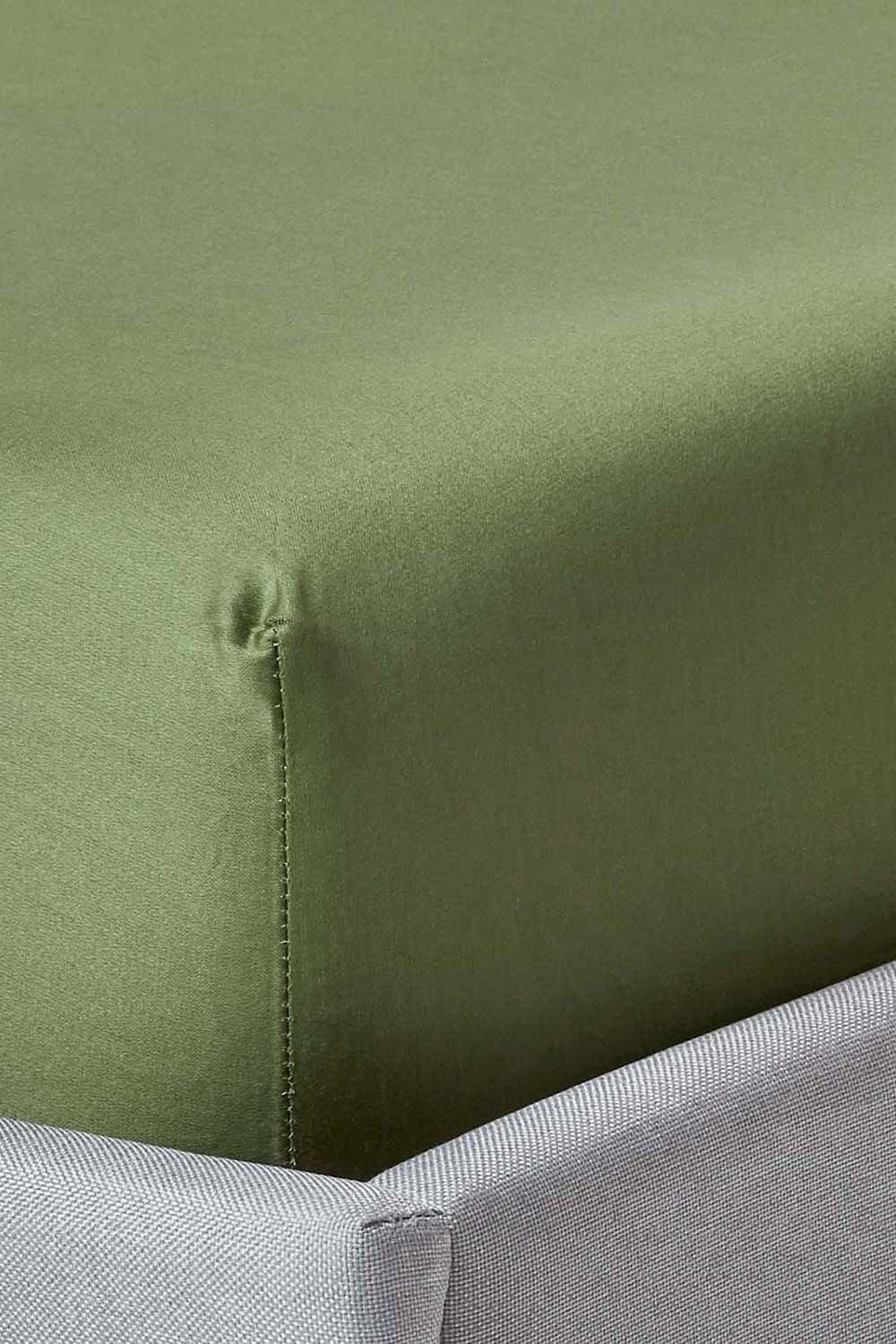 Homescapes Sateen Cotton Fitted Sheet 12 inch 400 Thread Count image 1