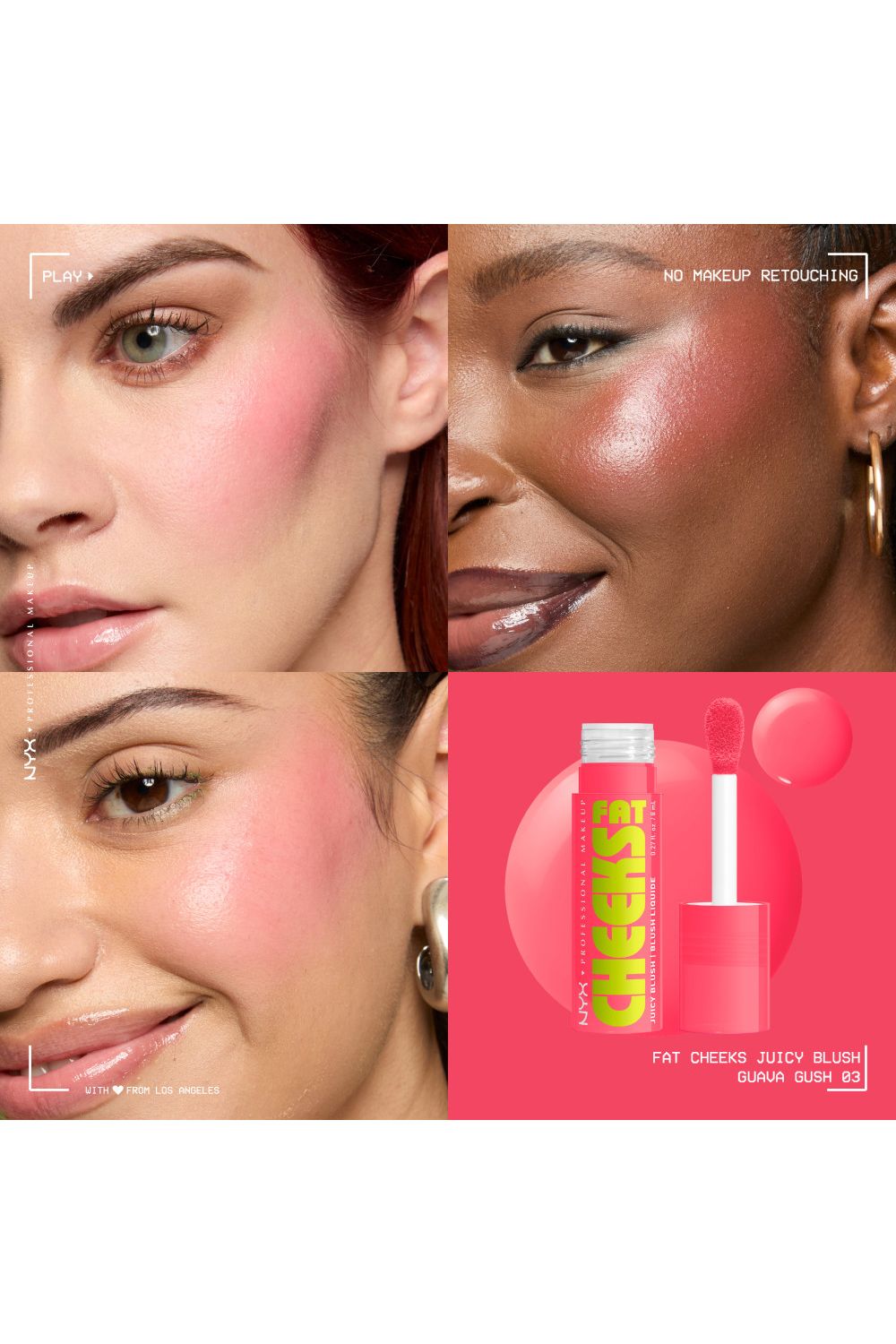 NYX Professional Makeup Fat Cheeks Blush 8ml Guava Gush image 8