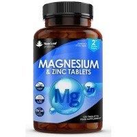 New leaf health Magnesium Supplements 516mg with Zinc - 120 Magnesium Tablets Supports Muscle Bone Health, Tiredness