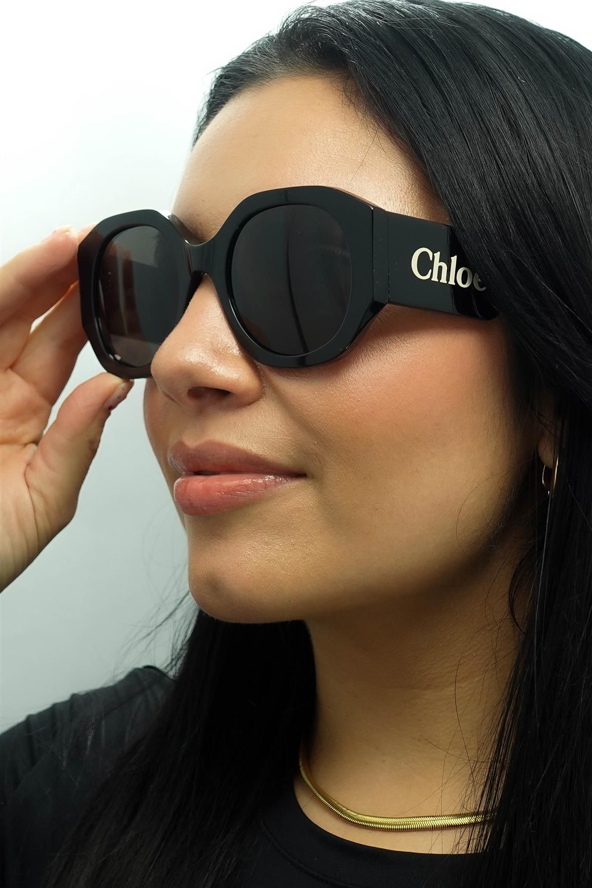 Chloe Round Black Grey CH0234S image 6