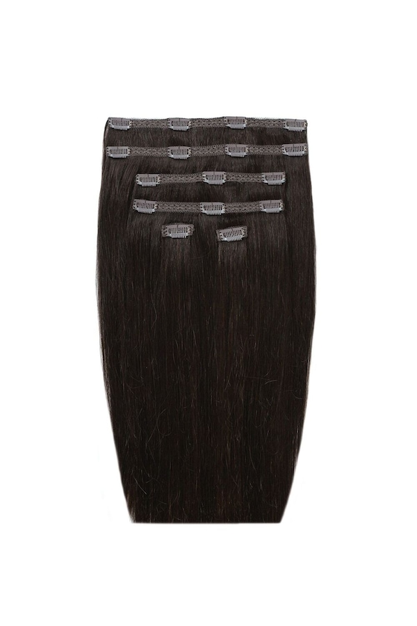 Beauty Works 20" Double Hair Set Clip-In Extensions 210g Ebony