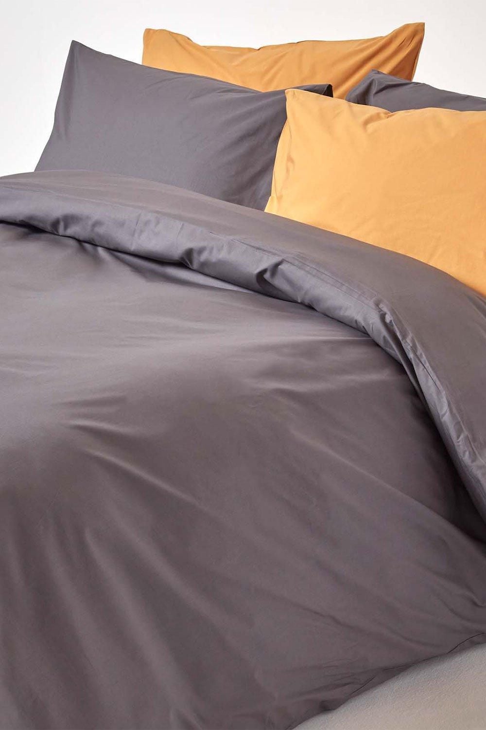 Homescapes Egyptian Cotton Duvet Cover with Pillowcase, 200 TC image 5