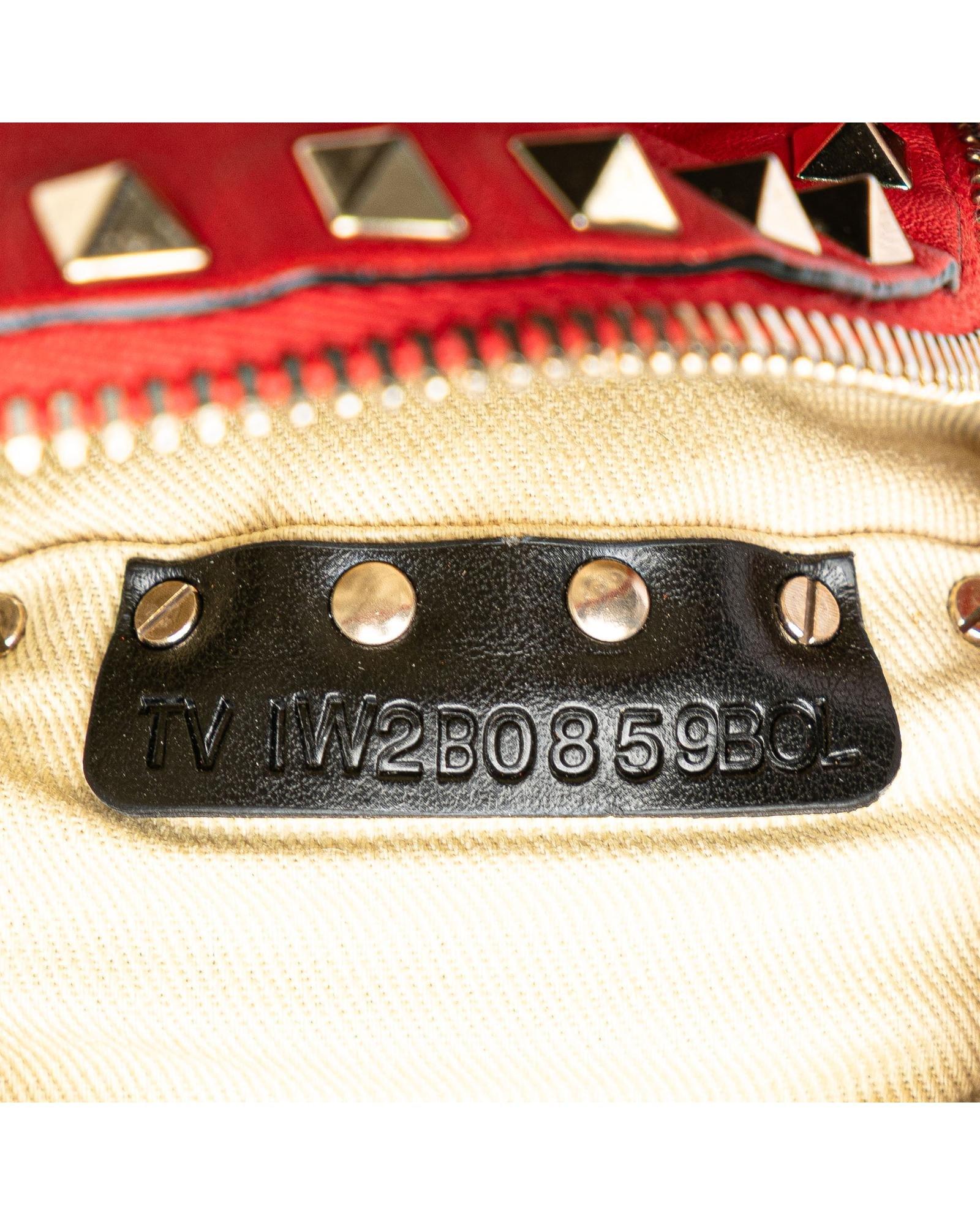 Valentino Preloved Rockstud Mini Backpack Iconic Studs Wo - Red image 8