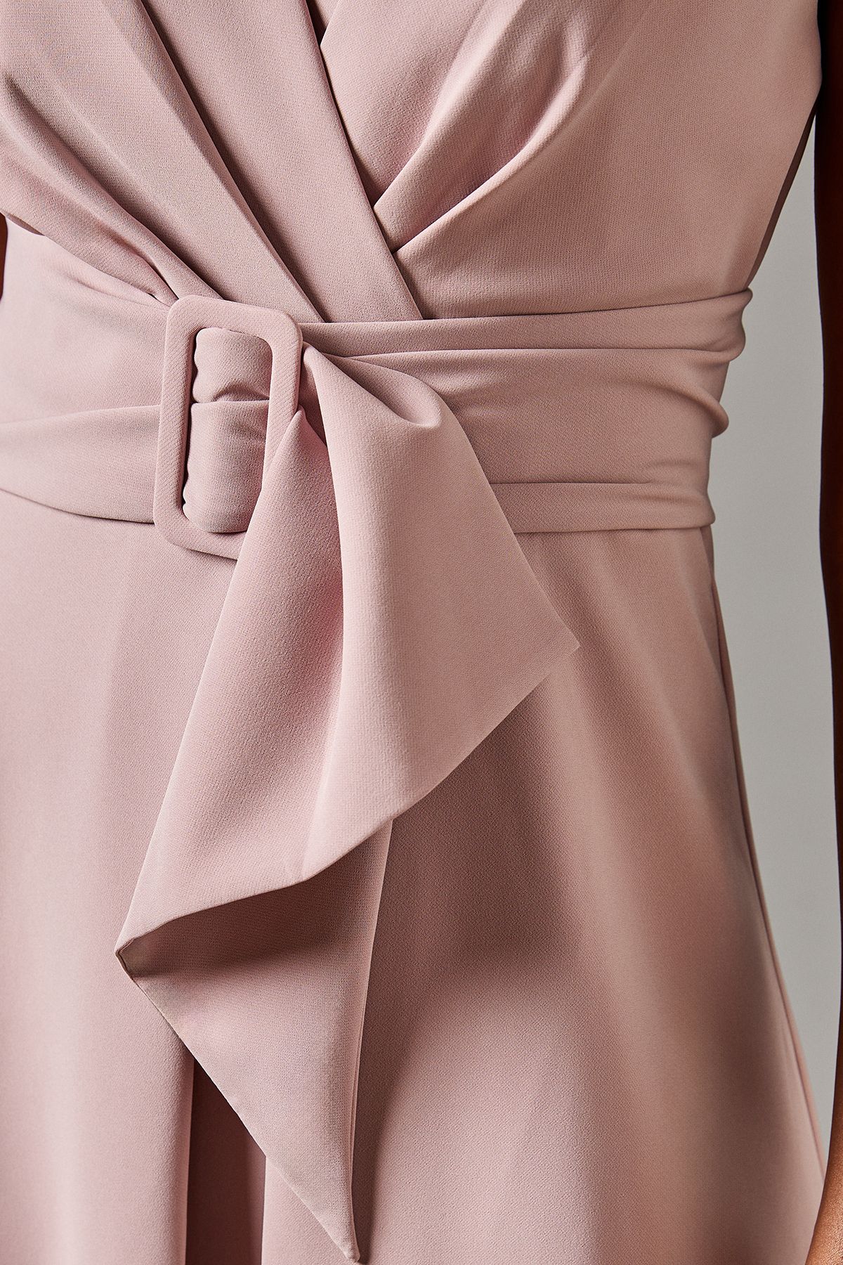 Coast Belted Crepe Dress Rose image 5