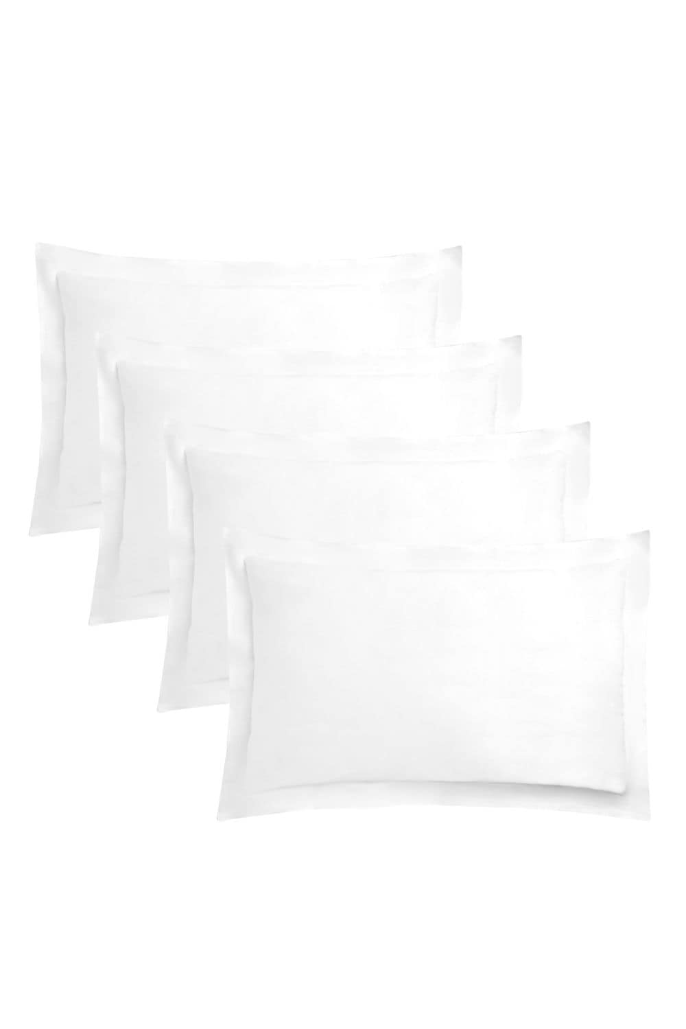 OHS 4 x Soft Polycotton Oxford Edge Pillowcase Set image 1