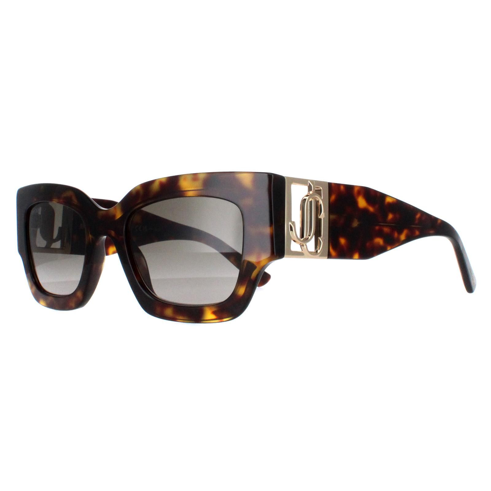 Jimmy Choo Square Havana and Gold Brown Gradient NENA/S image 2