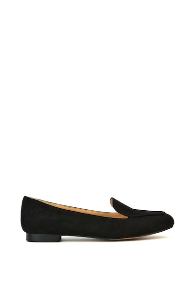 XY London 'Ashleen' Flat Low Block Heeled Slip on Ballerina Pump Shoes