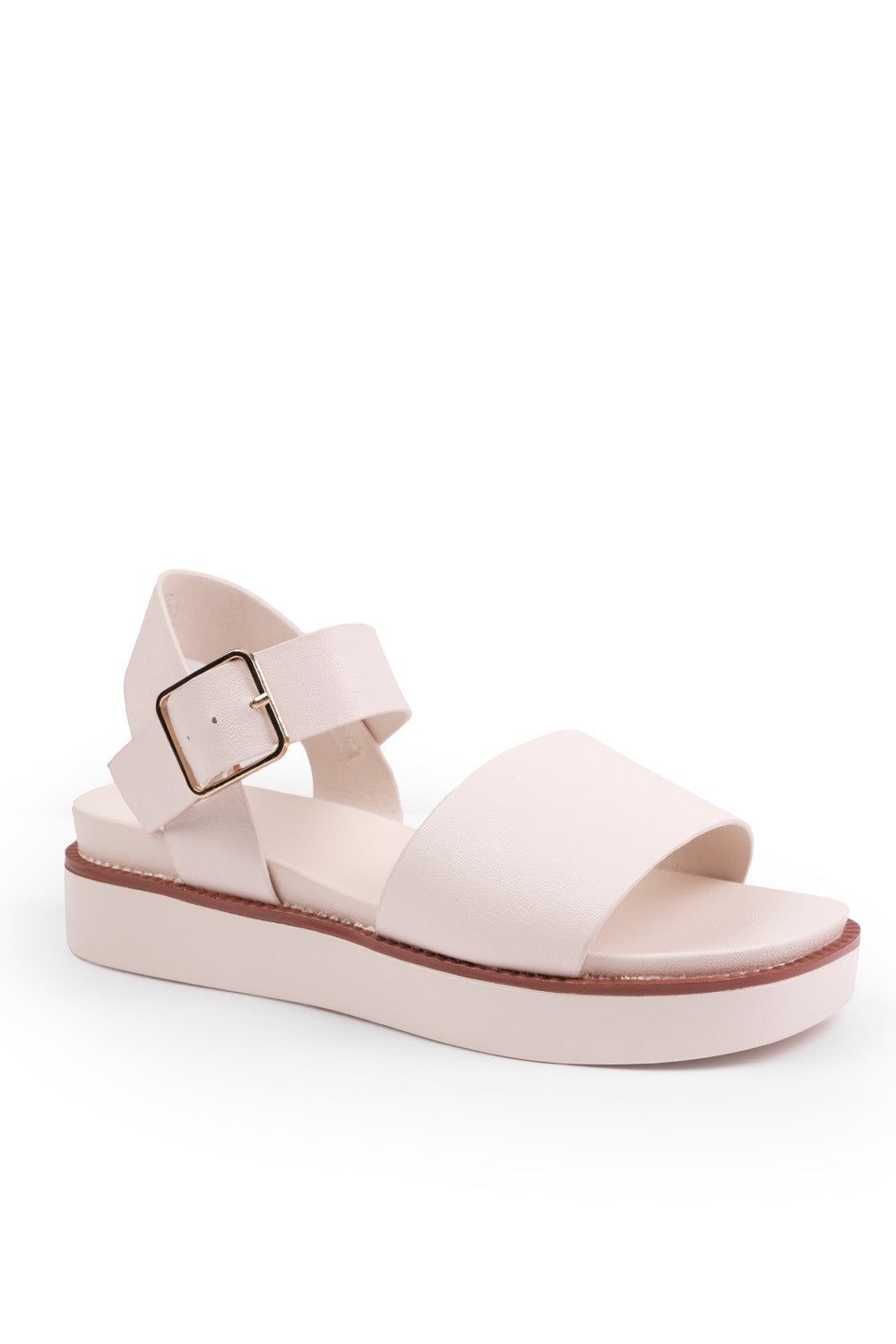 Where's That From 'Phoenix' Extra Wide Fit Classic Flat Sandals With Strap And Buckle Detail image 2