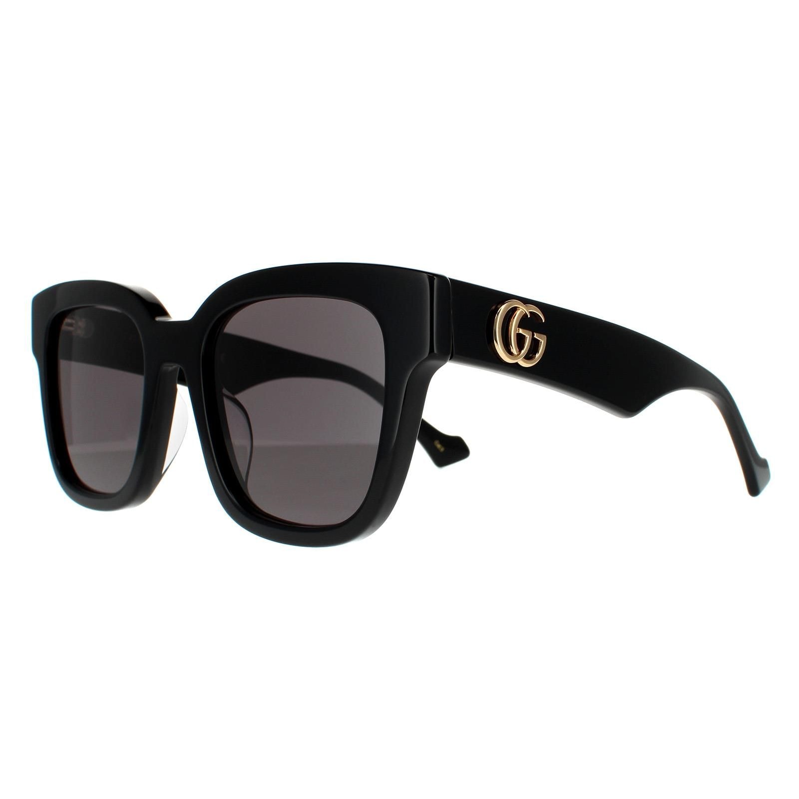 Gucci Rectangle Black Grey GG0998S Sunglasses image 2