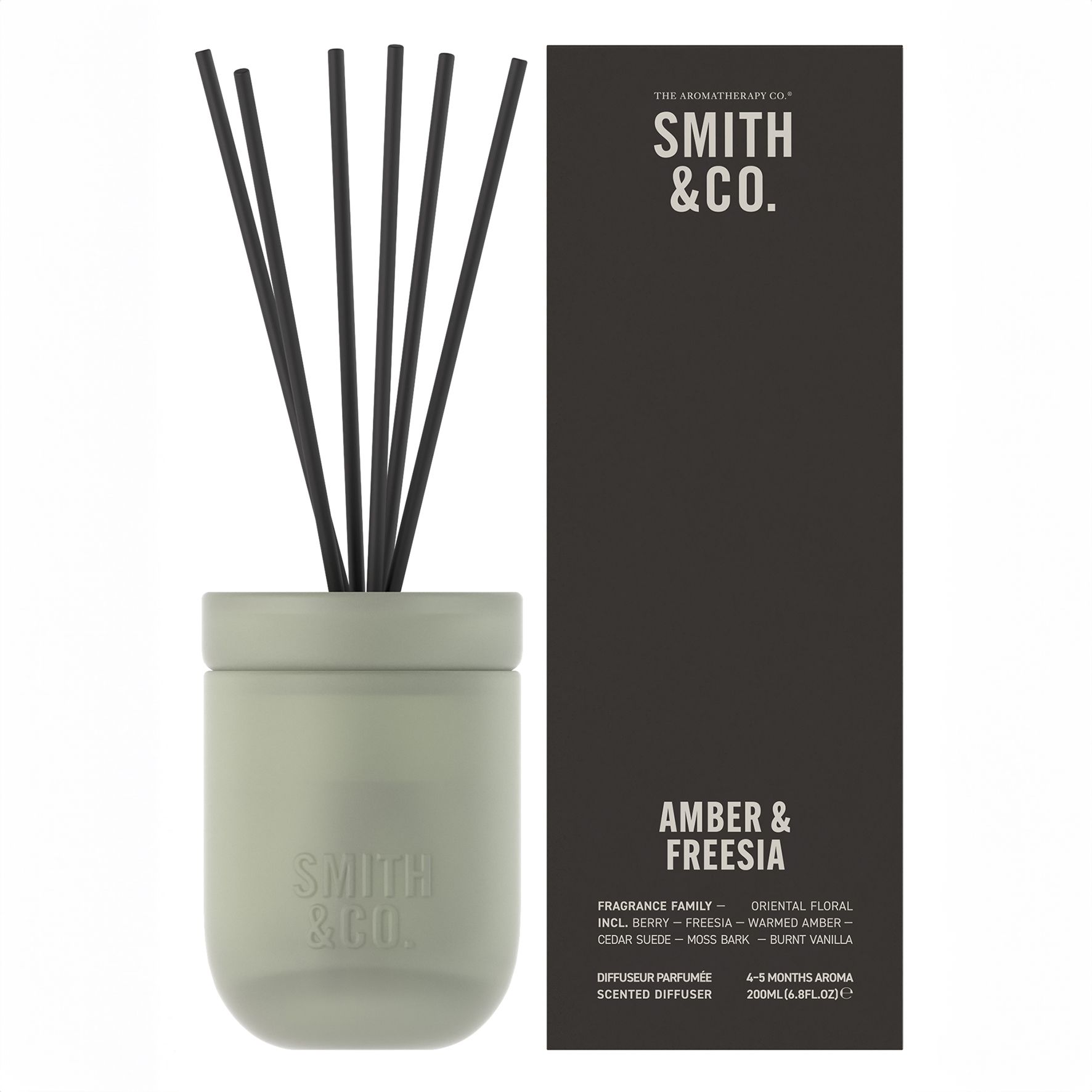 The Aromatherapy Company Smith & Co 200ml Diffuser - Amber & Freesia image 2